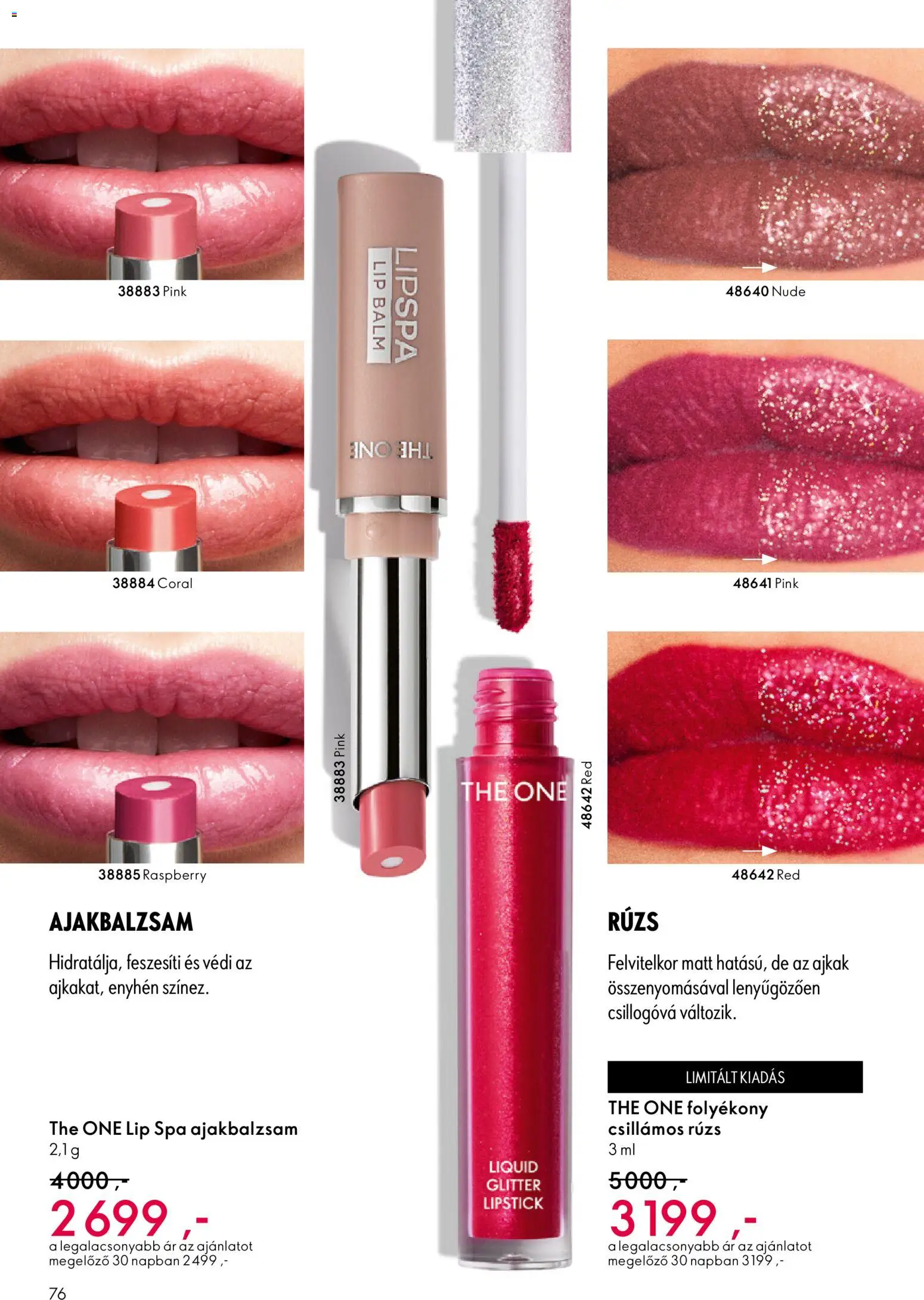 Oriflame akciós ujság - amely érvényes a következő dátumtól: 27.05.2026 | Oldal: 76 | Termékek: Rúzs