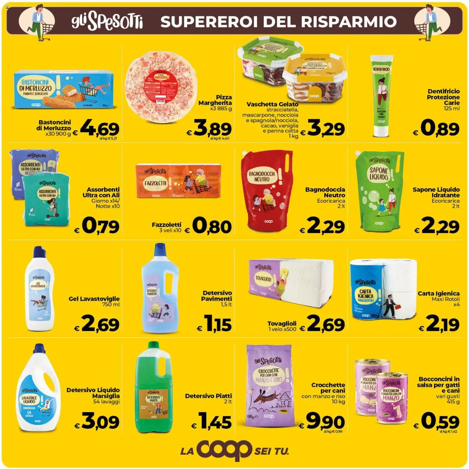 Volantino COOP del 11.06.2026 | Pagina: 7 | Prodotti: Fazzoletti, Salsa, Top, Lavastoviglie