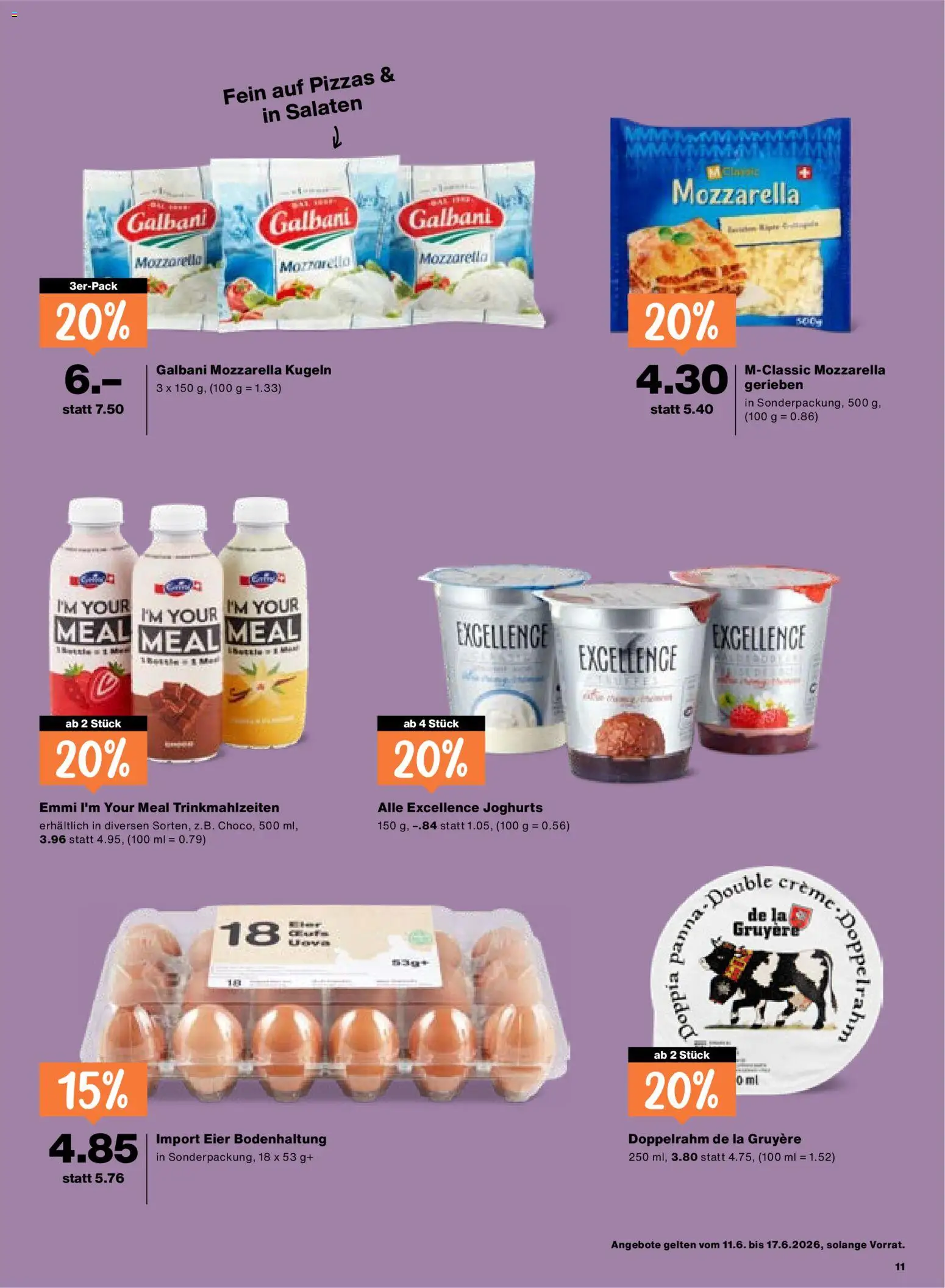 Migros aktionen – gültig ab 11.06.2026 | Seite: 11 | Produkte: Eier