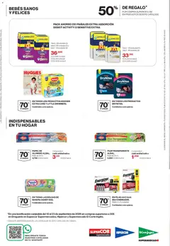 Vista previa Supercor Limpieza y Cuidado del Hogar válido desde el 26/08/2026 | Página: 8 | Productos: Pilas AA, Fanta, Pañales