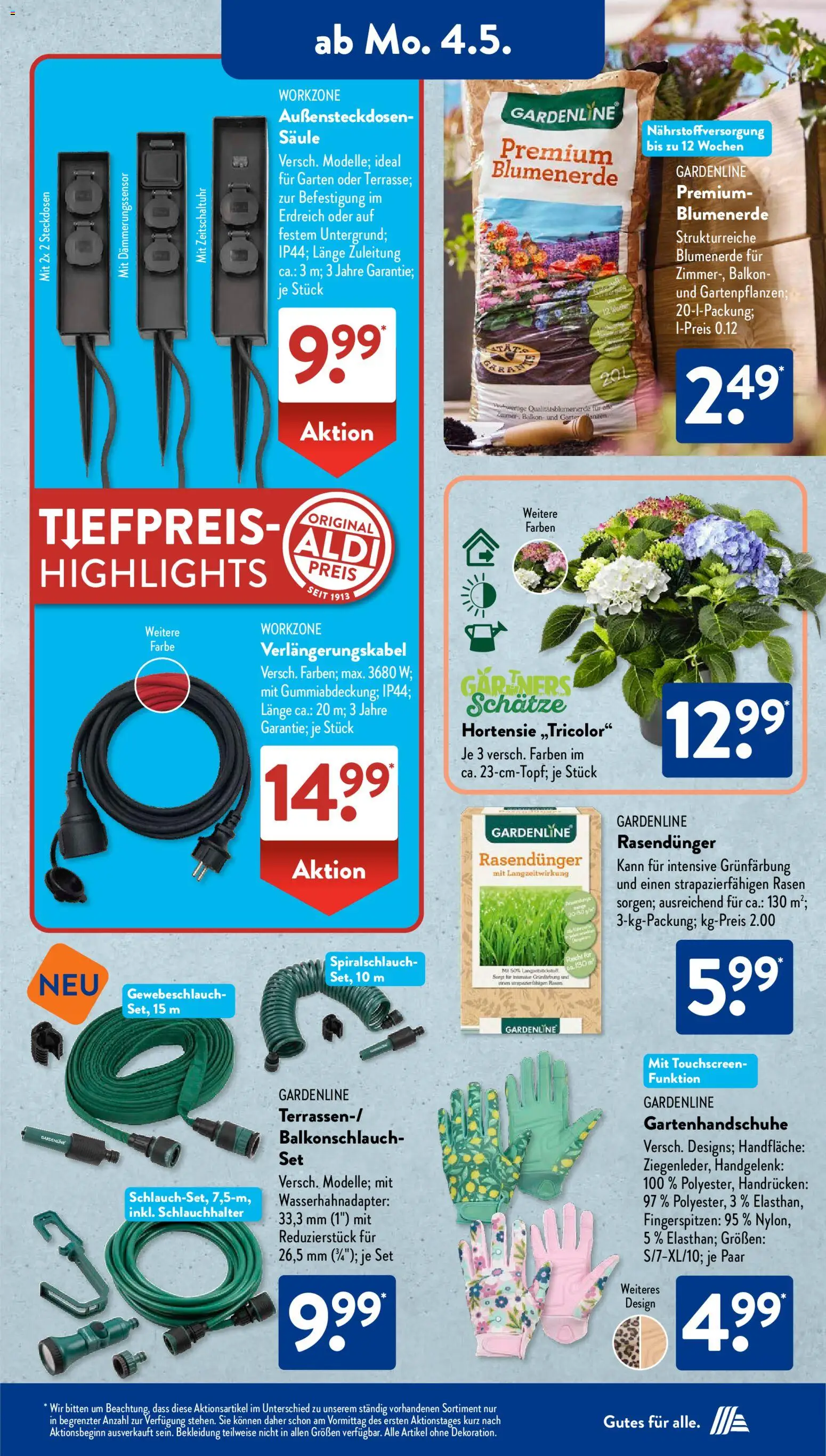 Aldi Süd Prospekt 	 – gültig ab 04.05.2026 | Seite: 2 | Produkte: Hortensie, Blumenerde, Bekleidung