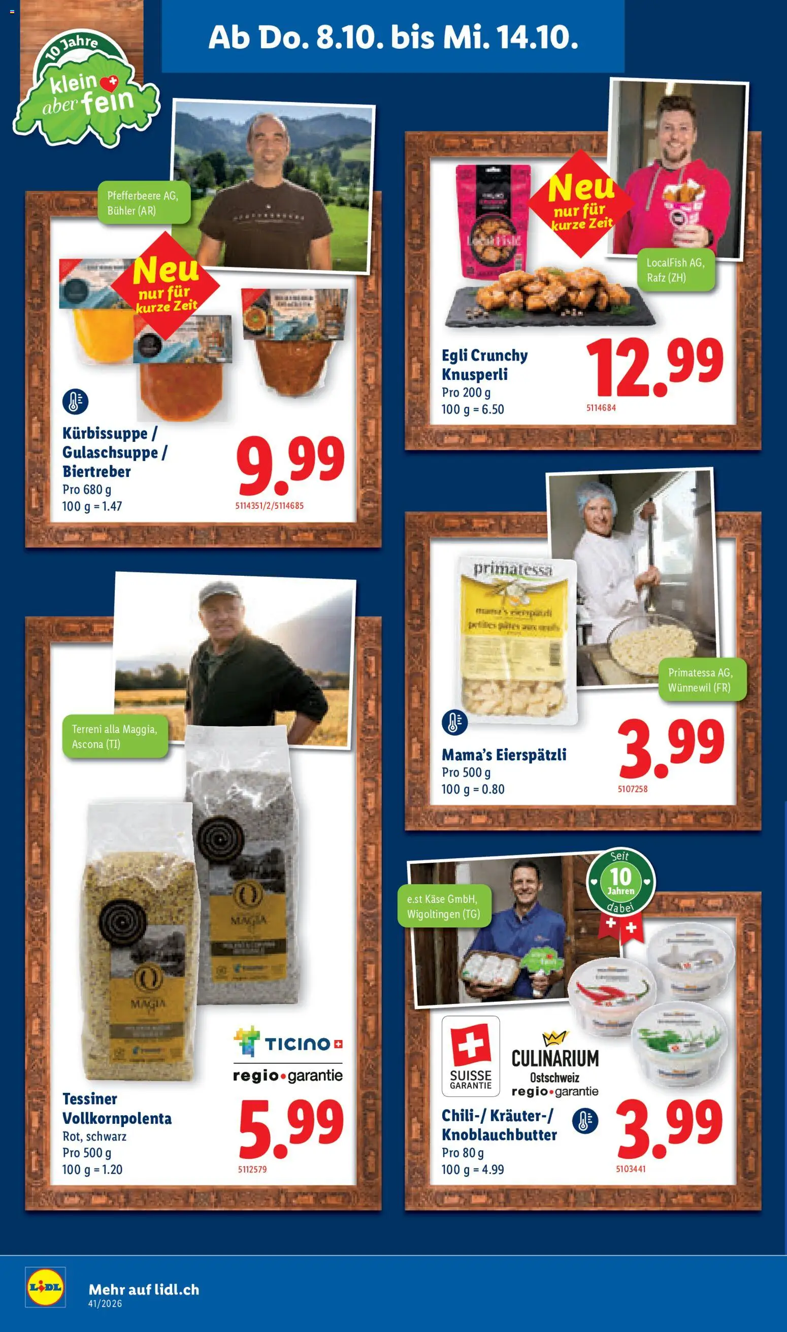Lidl aktionen Feinste Schweizer Spezialitäten – gültig ab 08.10.2026 | Seite: 8