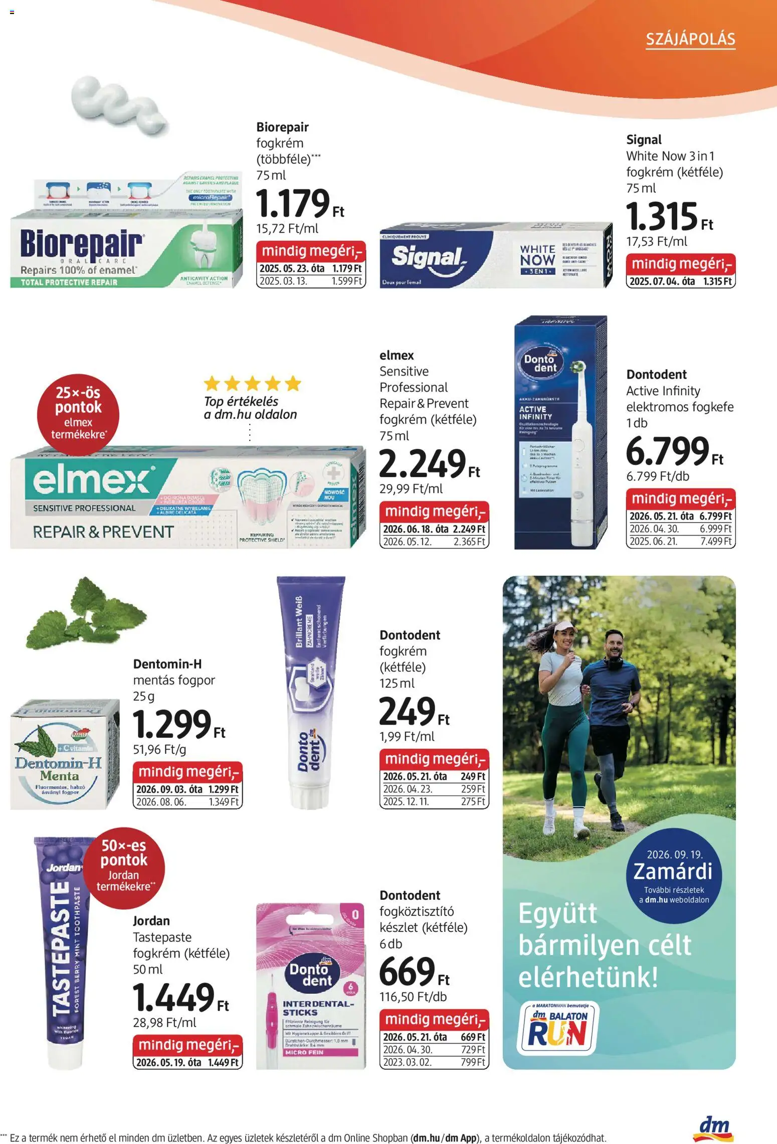 DM Drogerie Markt akciós ujság - amely érvényes a következő dátumtól: 2026.09.03. | Oldal: 5 | Termékek: Vitamin, Menta, Elektromos fogkefe, Fogkefe