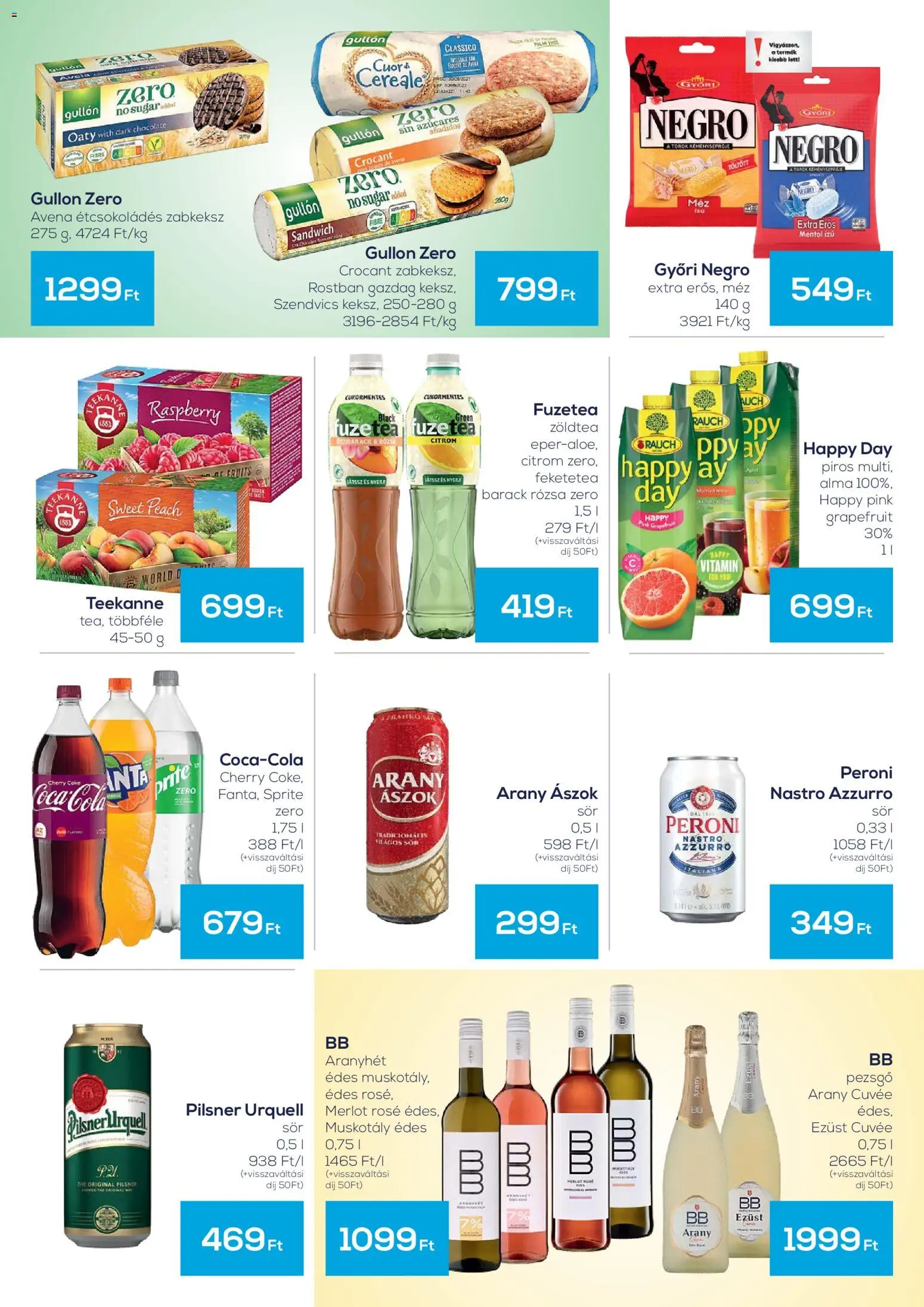 G'Roby akciós ujság - amely érvényes a következő dátumtól: 2026.09.03. | Oldal: 3 | Termékek: Vitamin, Peroni, Cuvée, Rauch
