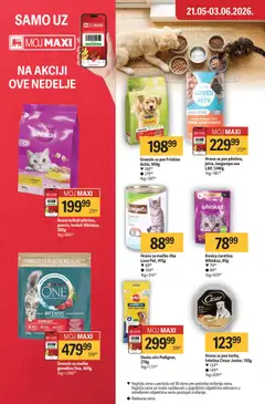 Maxi katalog - pregled Maxi kataloga - važi od 28.05.2026 | Strana: 34 | Proizvode: Govedina, Hrana za pse, Whiskas, Riba