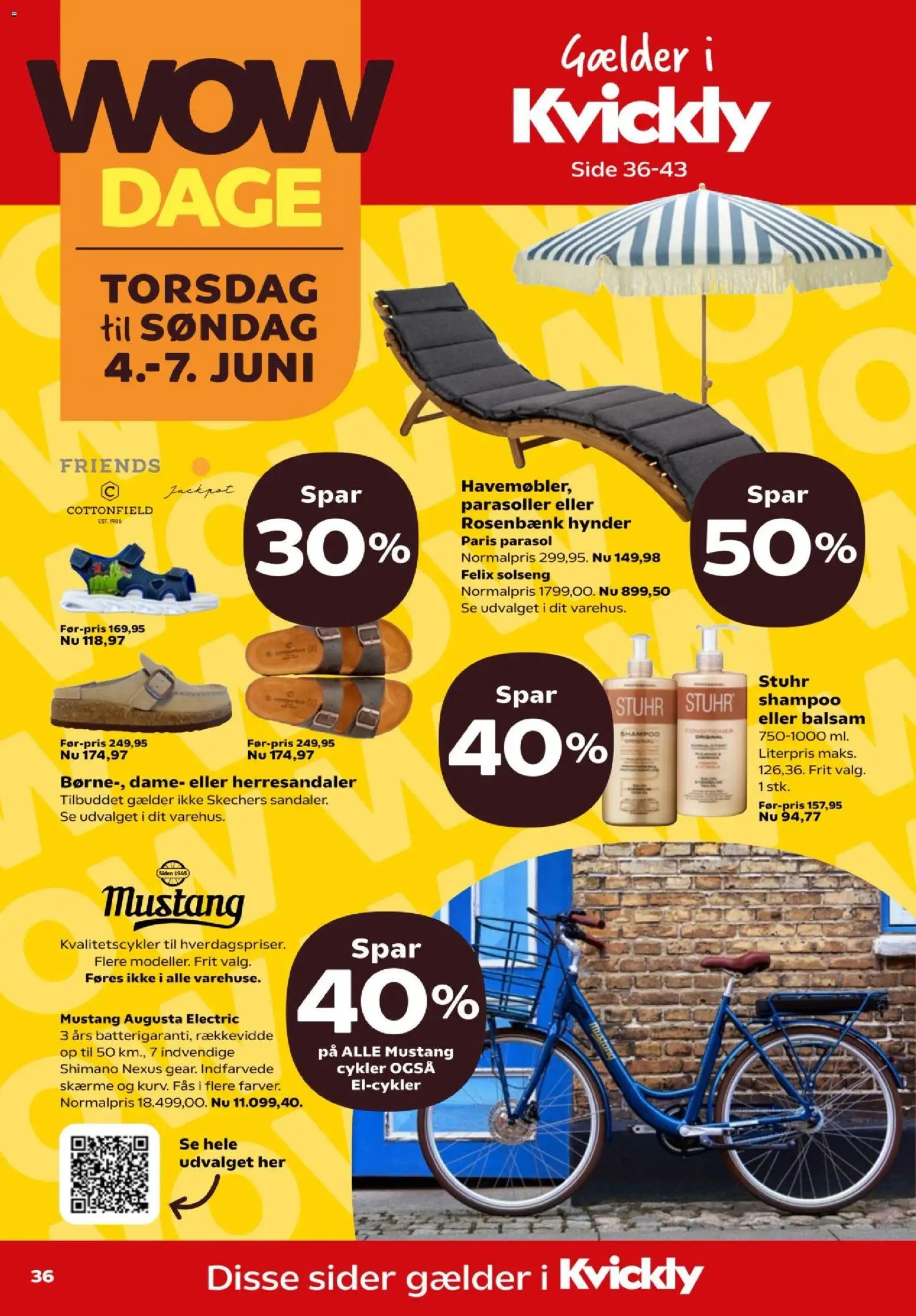 Kvickly tilbudsavis – gyldig fra 04.06.2026 | Side: 41 | Produkter: Shampoo, Balsam, Skærme, Parasol