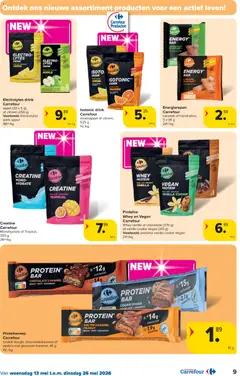 Carrefour folder week 20 - Voorbeeld van een folder van Carrefour, geldig van 13.05.2026 | Pagina: 9 | Producten: Whey, Appel, Citroen, Fehér pecsenye