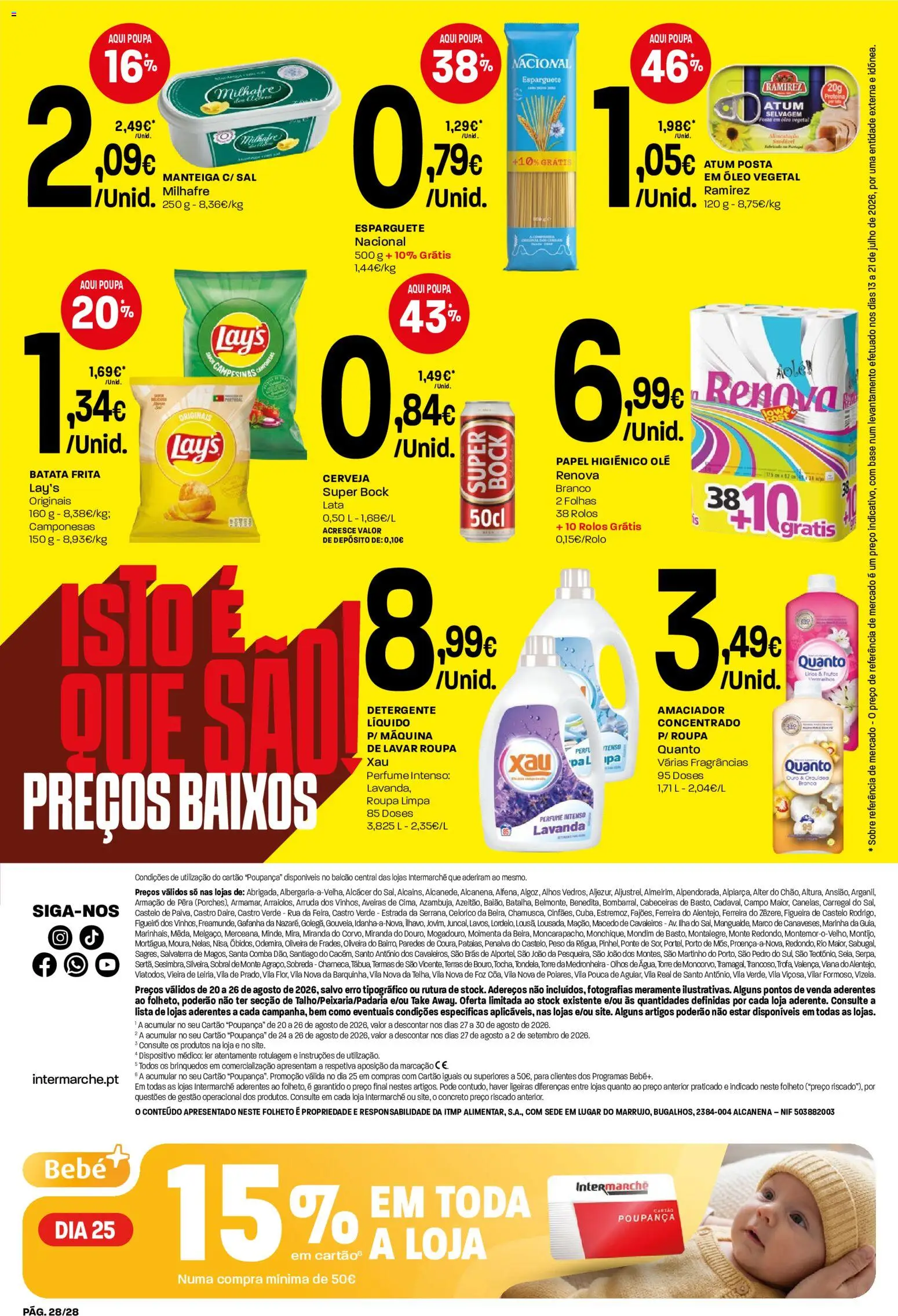 Intermarché Folheto Contact │ válido de 20/08/2026 | Página: 28 | Produtos: Batata, Óleo vegetal, Perfume, Brinquedos