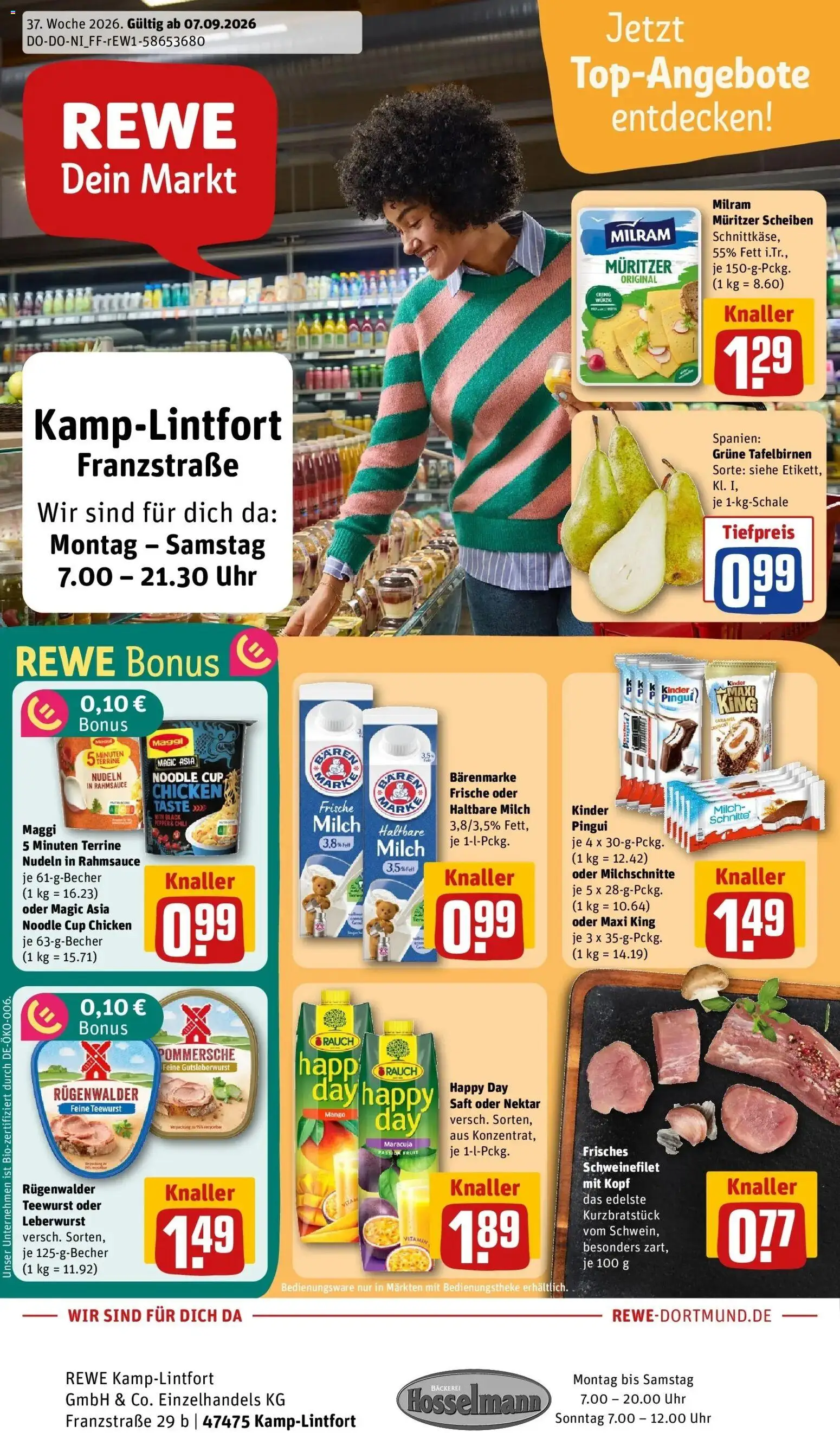 REWE Prospekt ab 07.09.2026 zum Blättern » Angebote | Seite: 1