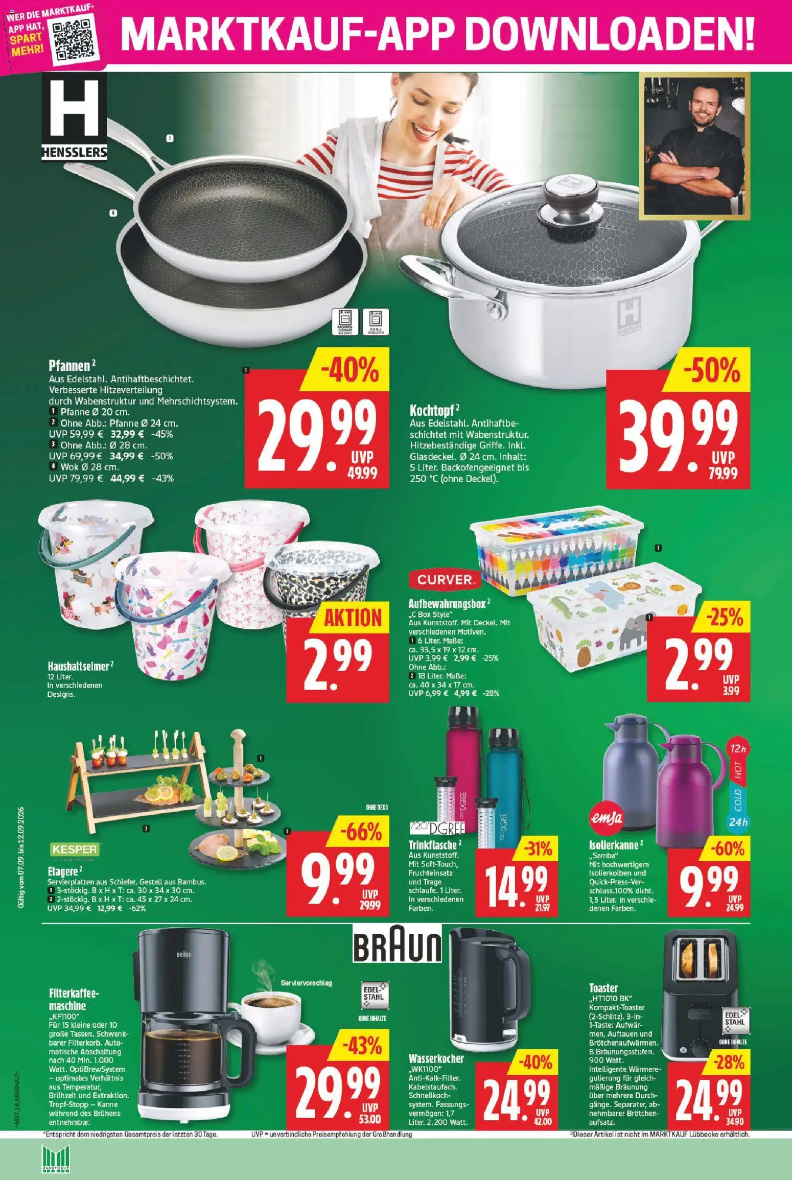 Marktkauf Prospekt – gültig ab 07.09.2026 | Seite: 16 | Produkte: Wasserkocher, Toaster, Box, Wok
