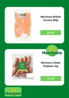 Preview of Weekly offers Morrisons valid from 07/09/2026 | Page: 3 | Products: Sweet potatoes, Potatoes