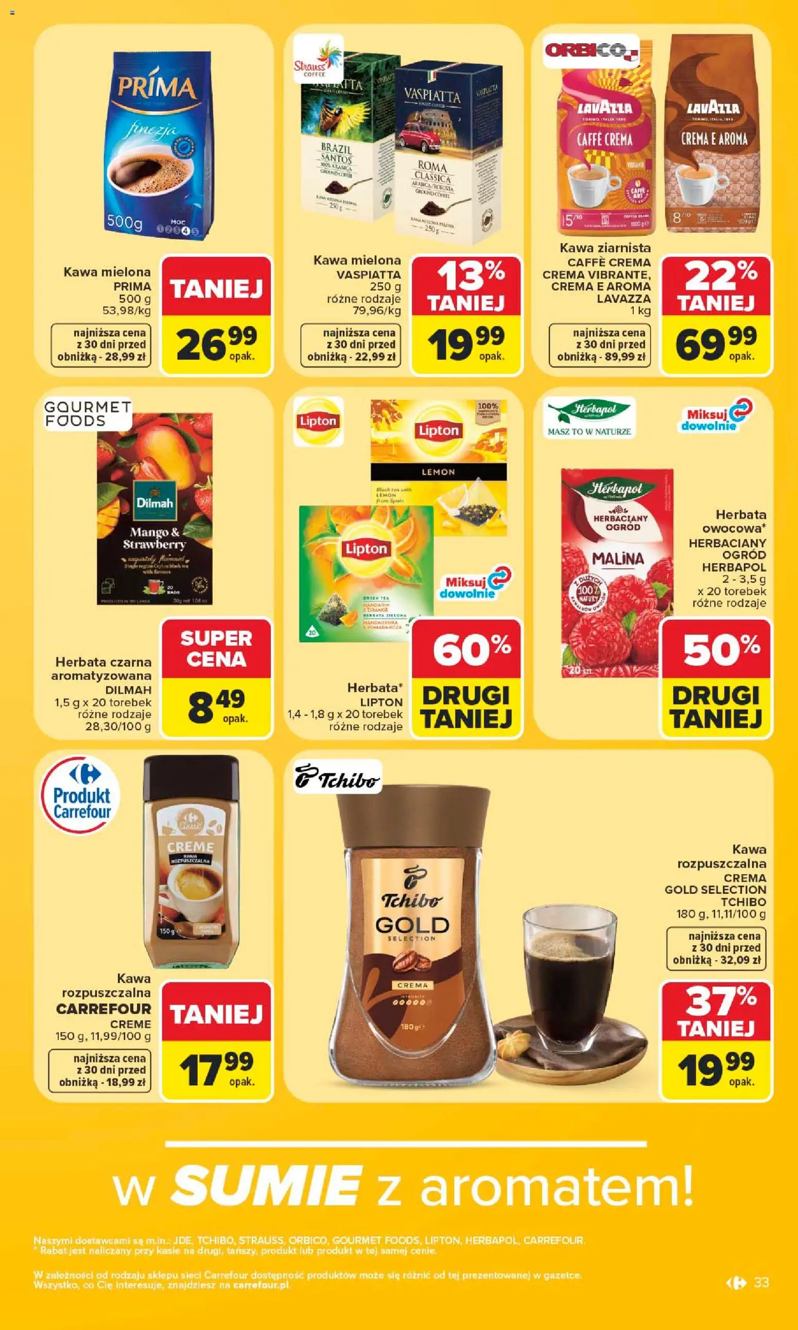 Carrefour gazetka od 15.06.2026 | Strona: 35 | Produkty: Malina, Kawa rozpuszczalna, Lavazza, Tchibo