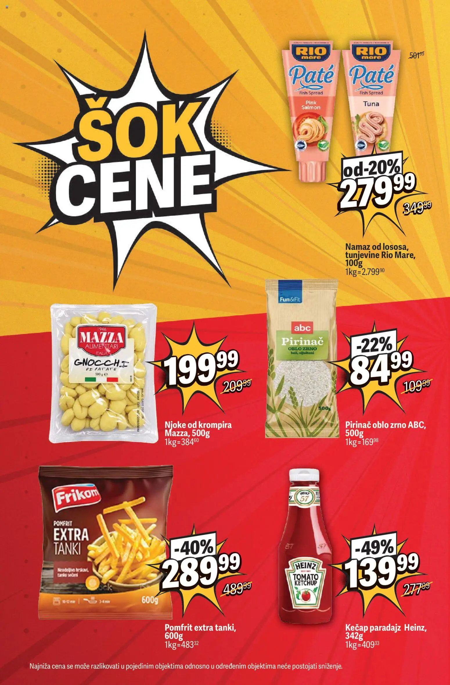 Maxi katalog - važi od 08.10.2026 | Strana: 6 | Proizvode: Njoke, Namaz, Pomfrit, Heinz