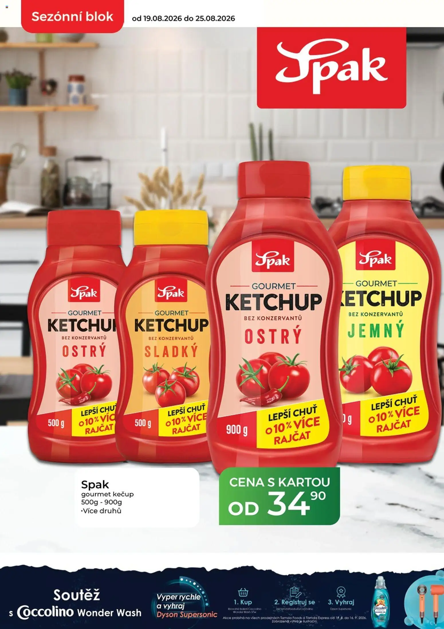 Tamda Foods leták od 19.08.2026 | Strana: 2 | Produkty: Gourmet, Kečup, Coccolino, Blok