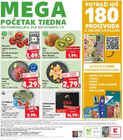 Kaufland HR akciós újság - amely érvényes a következő dátumtól: 2026.08.26. | Oldal: 40 | Termékek: Kivi, Telefon, Nespresso, Nivea