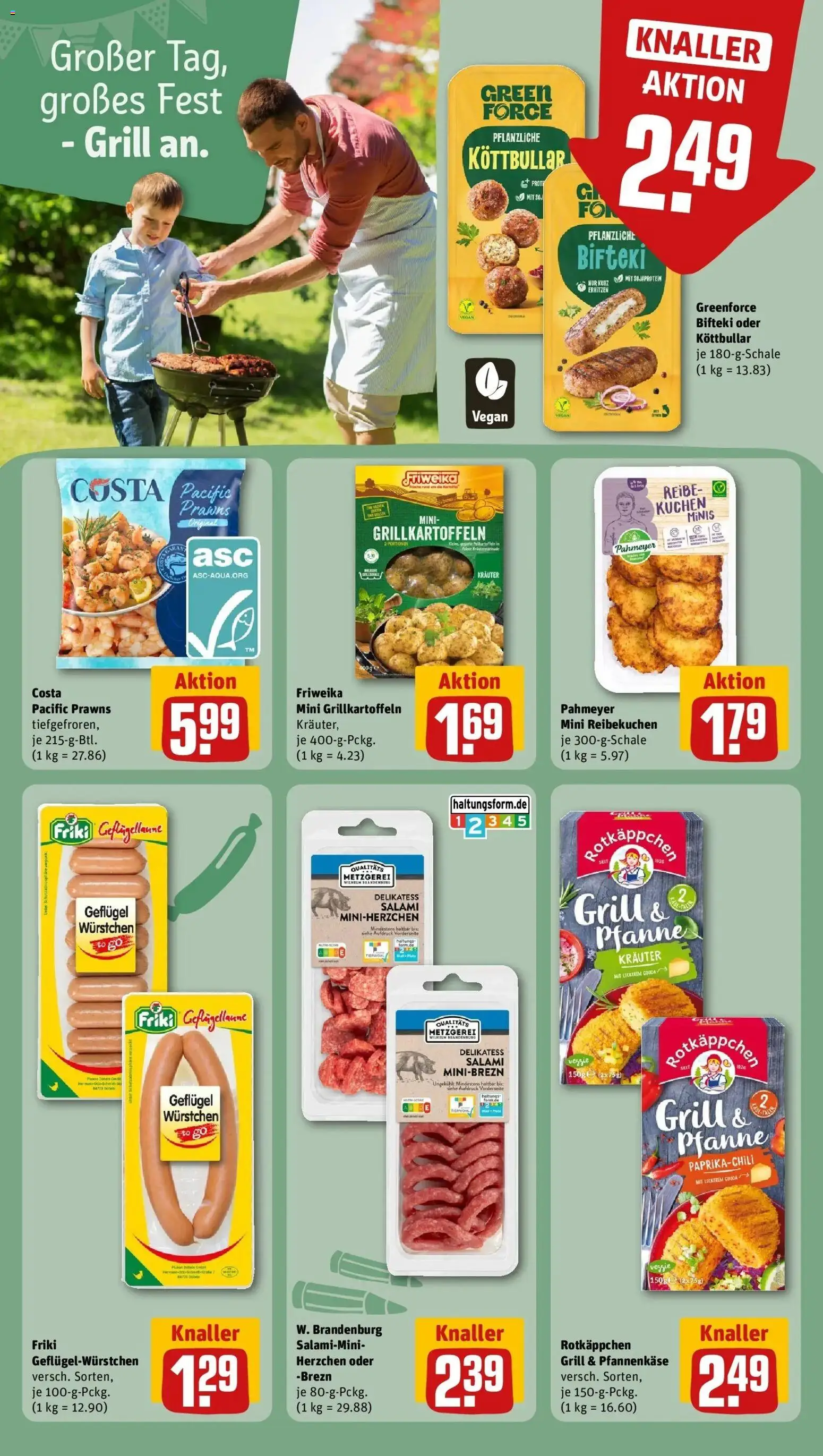REWE Prospekt ab 17.08.2026 zum Blättern » Angebote | Seite: 15 | Produkte: Grill, Gouda, Rotkäppchen, Salami