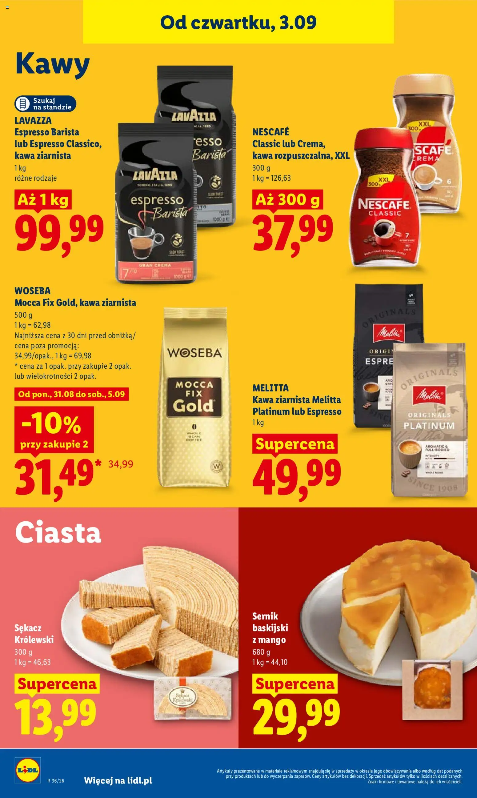 Lidl Polsko leták od 03.09.2026 | Strana: 82 | Produkty: Mango, Lavazza, Nescafé, Cd