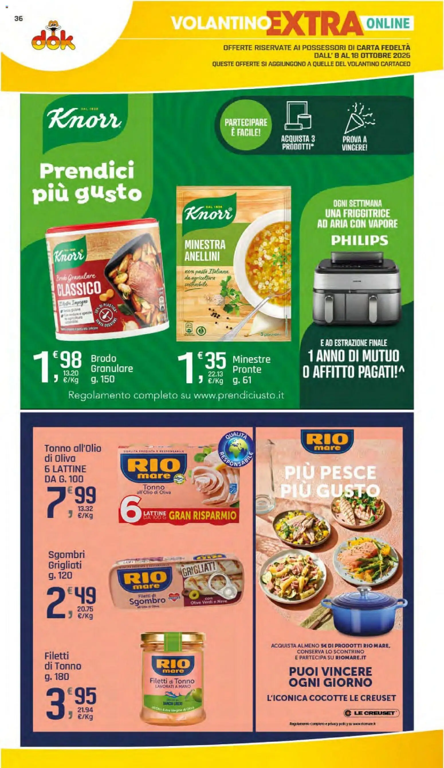 Volantino DOK del 08/10/2026 | Pagina: 37 | Prodotti: Pesce, Spezie, Friggitrice, Sgombro