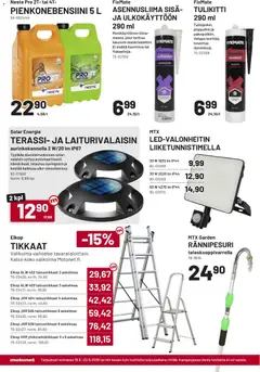 Motonet-mainoslehti voimassa 19/08/2026 alkaen | Sivu: 12 | Tuotteet: Liima, Voi, Tikkaat