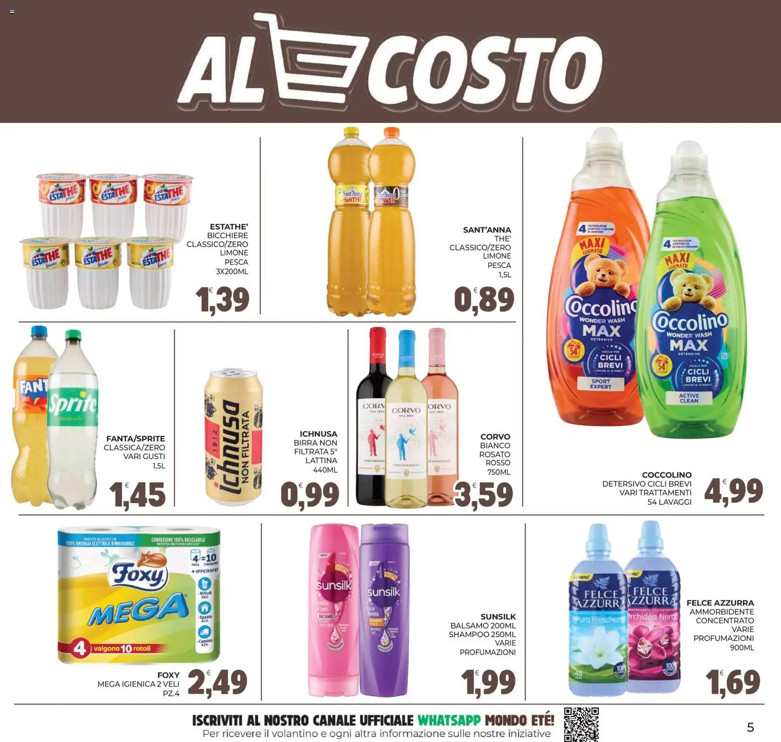 Volantino Eté del 22/09/2026 | Pagina: 5 | Prodotti: Balsamo, Birra, Bicchiere, Sprite