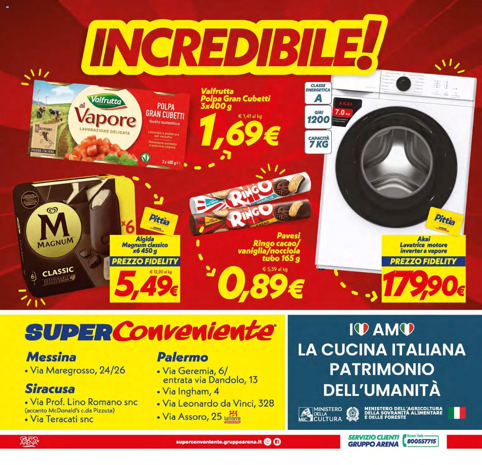 Volantino SuperConveniente del 21/07/2026 | Pagina: 28 | Prodotti: Crema, Pomodoro, Tubo, Cacao