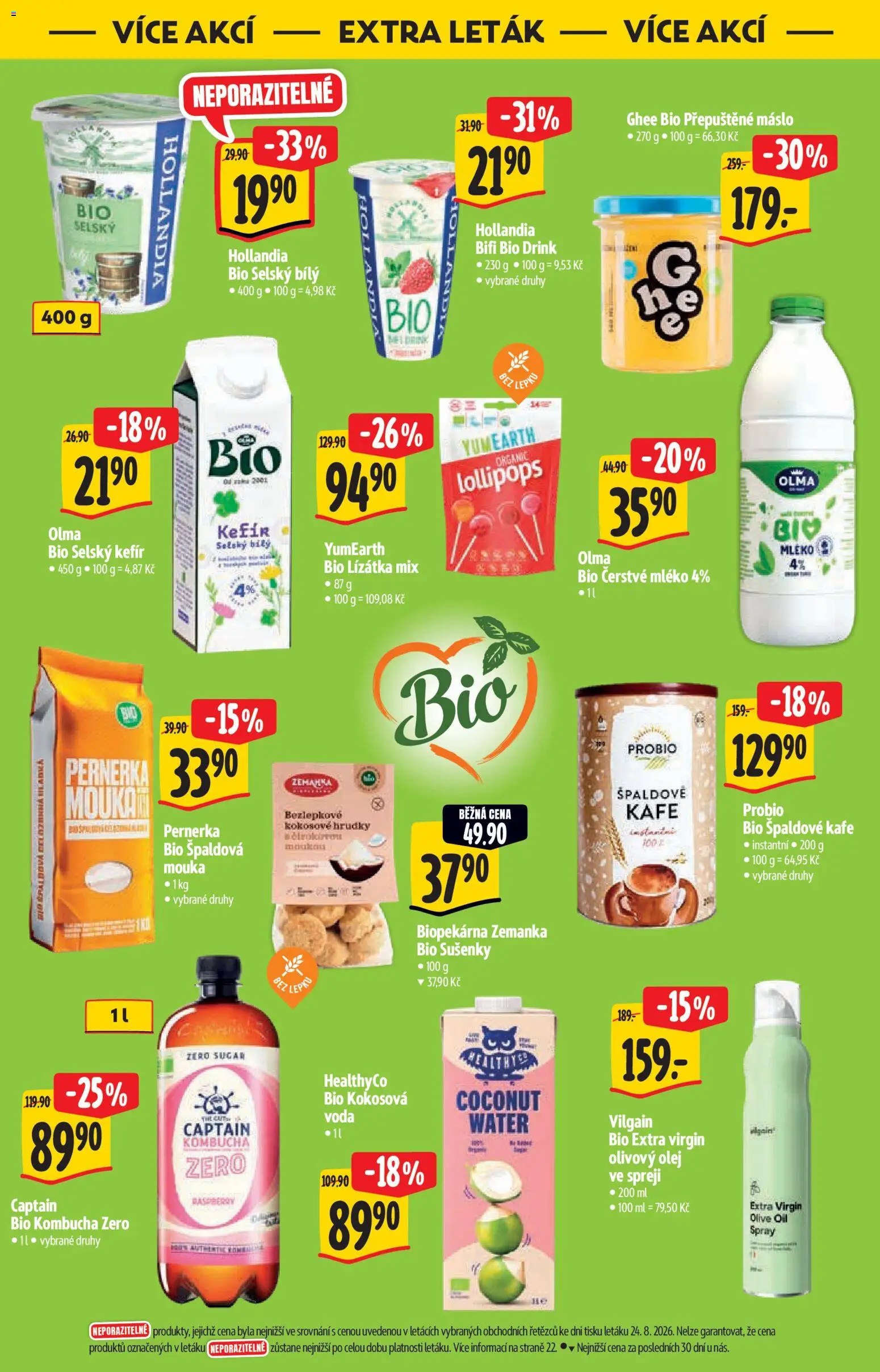 Albert katalog - Hypermarket - Bio od 02.09.2026 | Strana: 28 | Produkty: Mléko, Přepuštěné máslo, Mouka, Olej ve spreji
