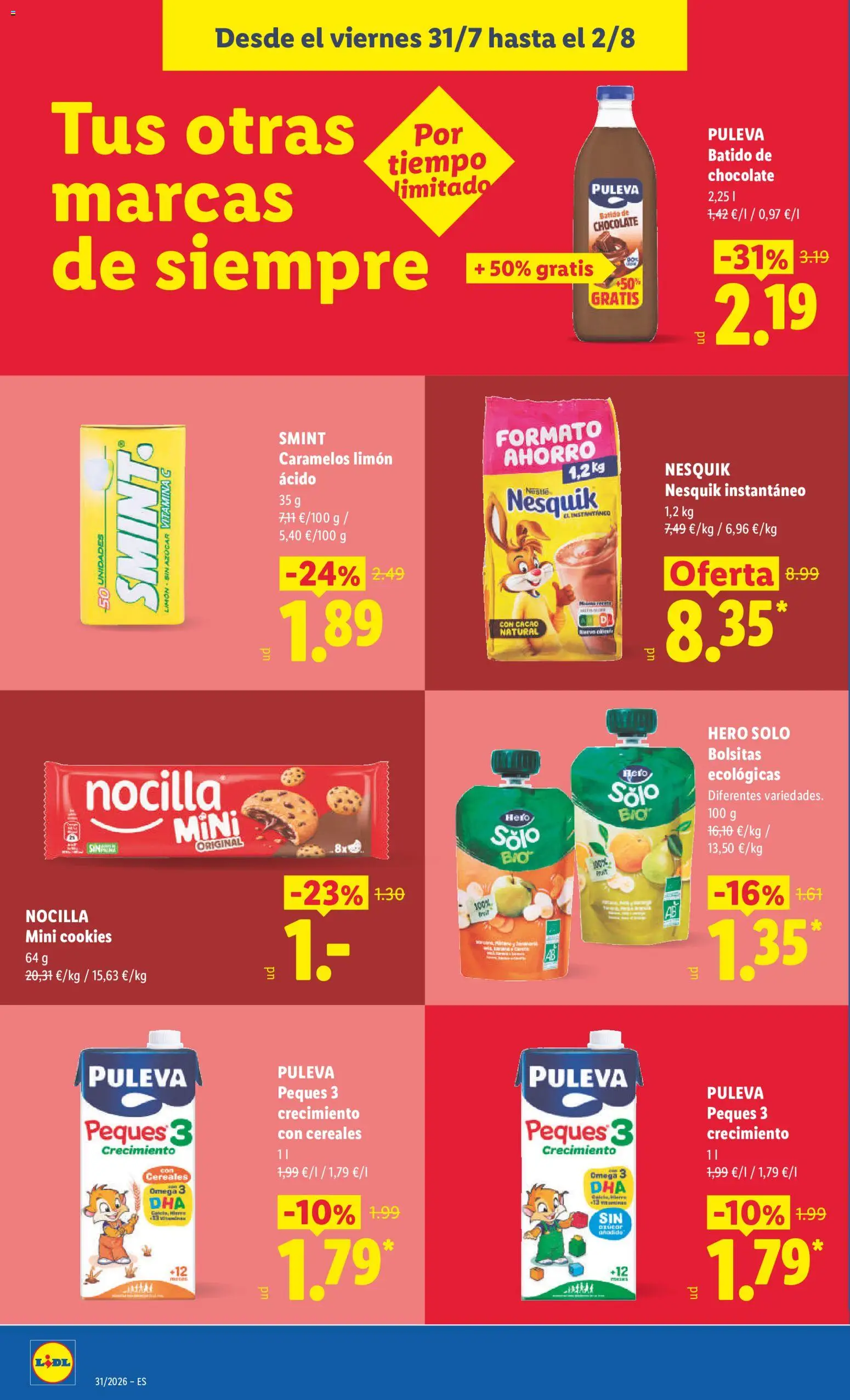 Lidl folleto │ válido desde el 27/07/2026 | Página: 32 | Productos: Δοχείο φοντί, Chocolate, Cereales, Φρυγανιές σικάλεως