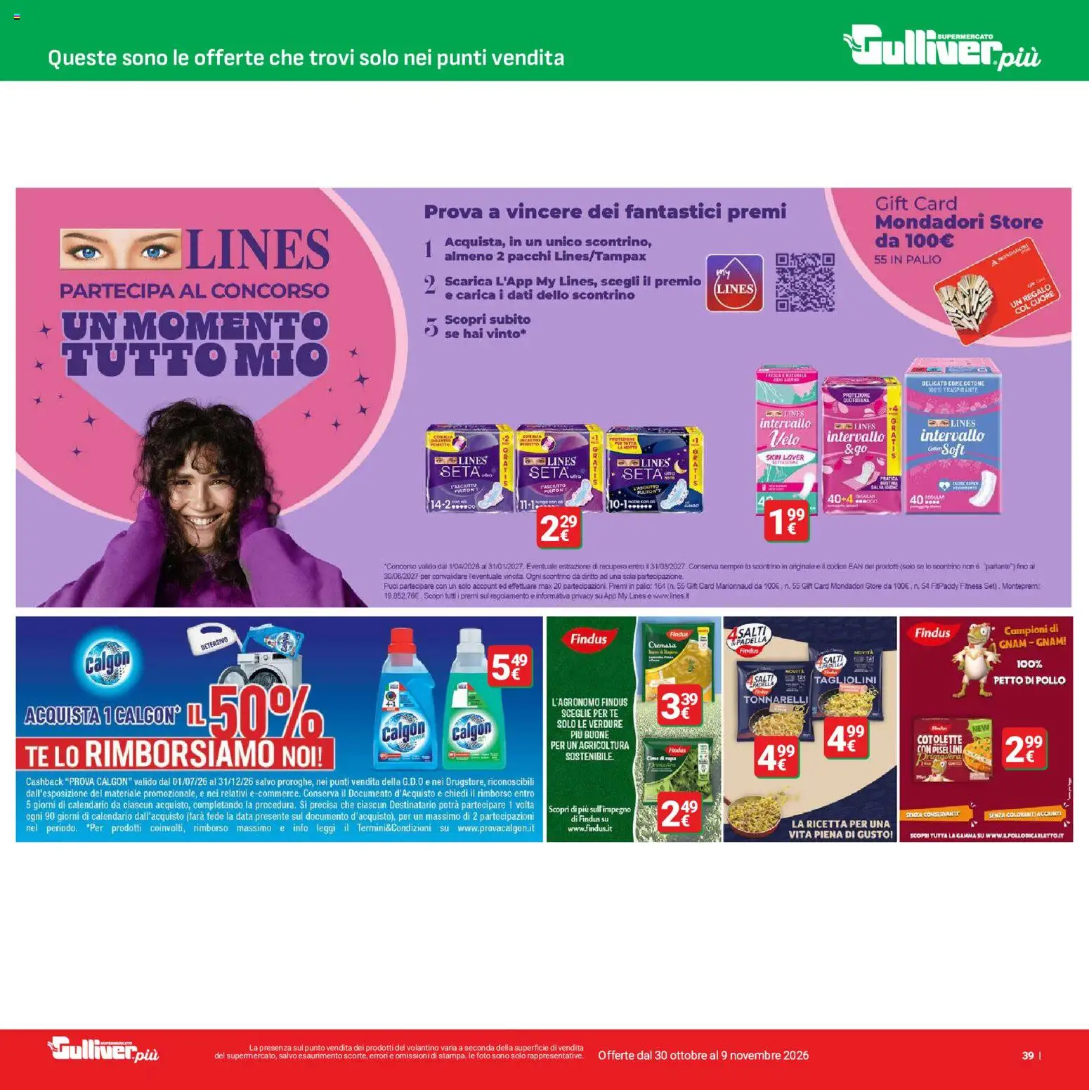Volantino Gulliver del 30/10/2026 | Pagina: 39 | Prodotti: Tè, Verdure, Data, Padella