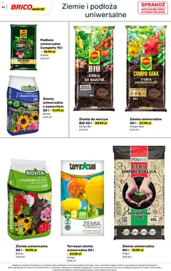 Pogląd oferty "Brico Marché gazetka - Wiosna" - ważna od 04.03.2026 | Strona: 85 | Produkty: Ziemia uniwersalna, Ziemia, Warzywa