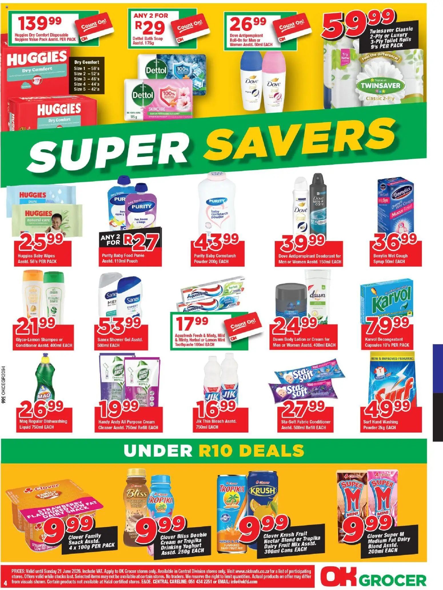 New OK Foods catalogue – valid from 10.06.2026 | Page: 4 | Products: Conditioner, Cream, Fruit, Lemon