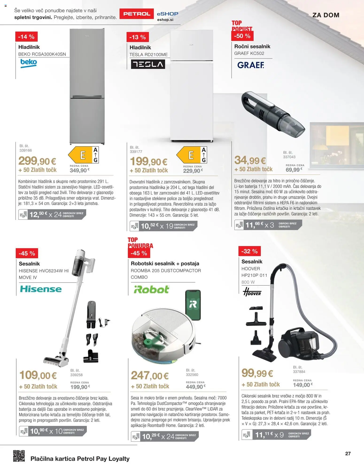 Novi Petrol katalog ponudbe – veljaven od 02.07.2026 | Stran: 31 | Izdelki: Baterija, Hladilnik, Krtaca, Vrata