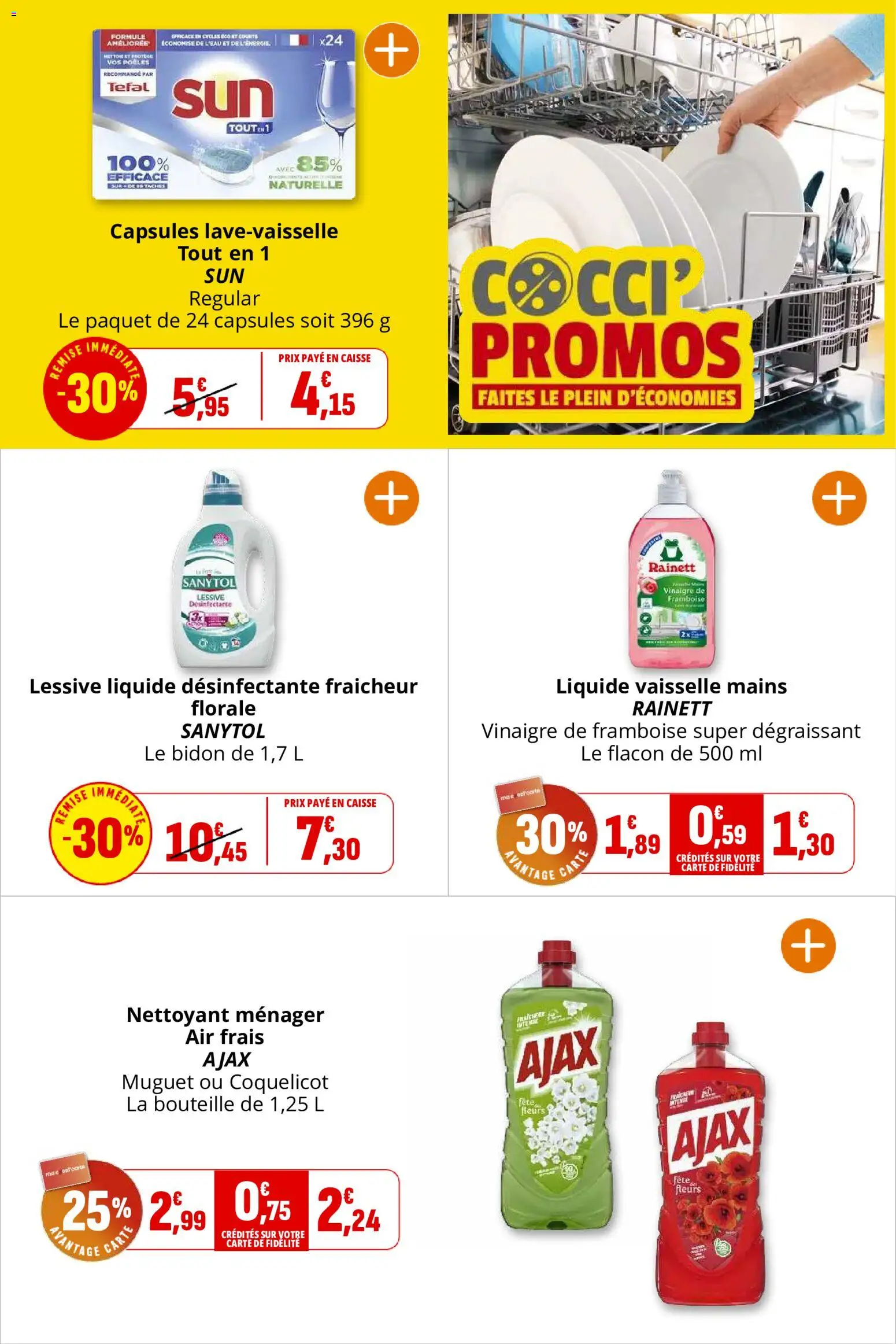 {H1} | Page: 34 | Produits: Framboise, Liquide vaisselle, Lessive Liquide, Lessive
