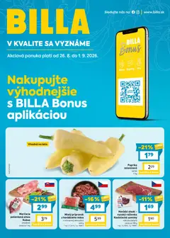 Billa leták platný od 26.08.2026