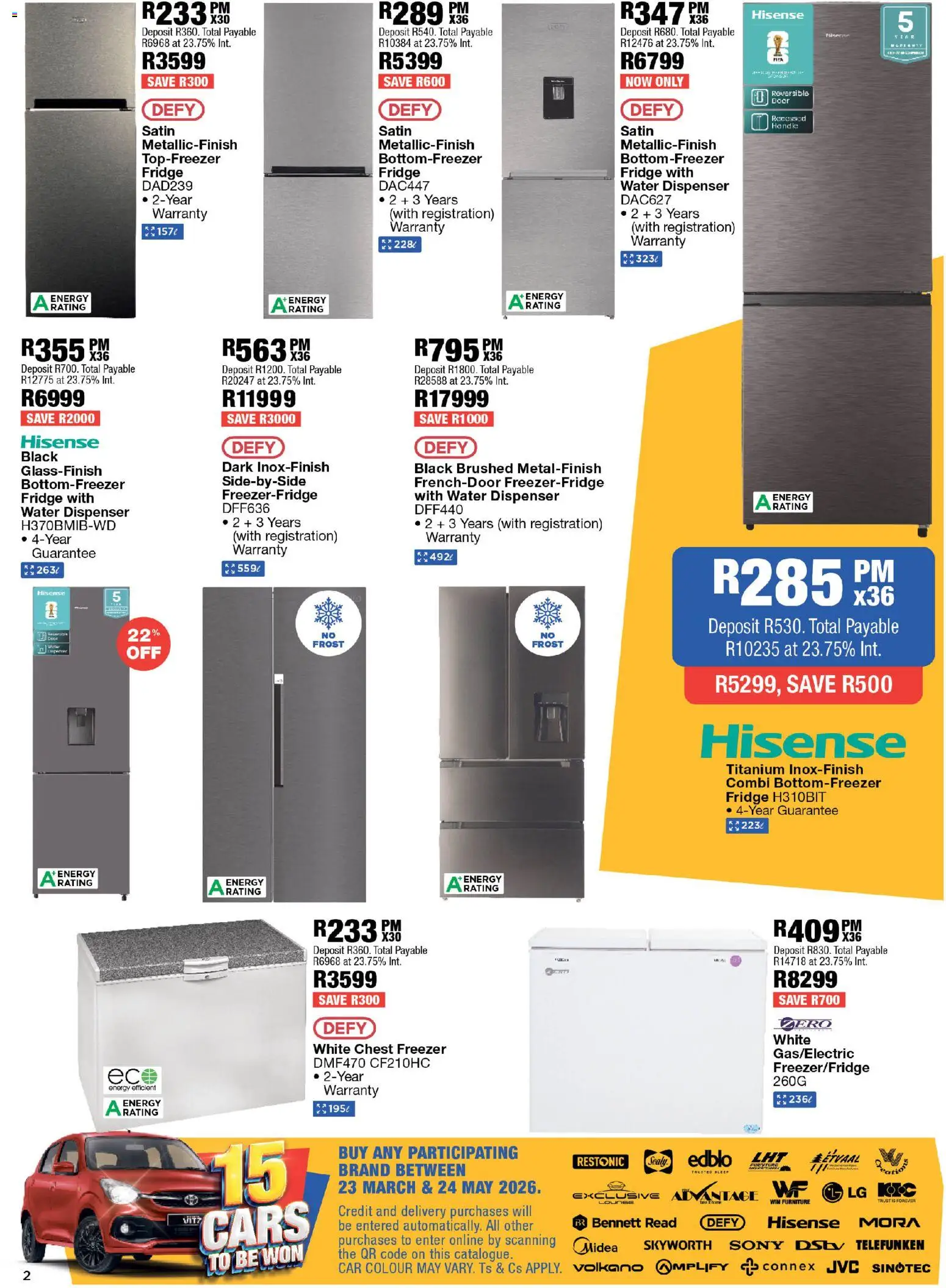 New OK Furniture catalogue – valid from 06.04.2026 | Page: 2 | Products: Freezer, Fridge, Chest freezer, Water