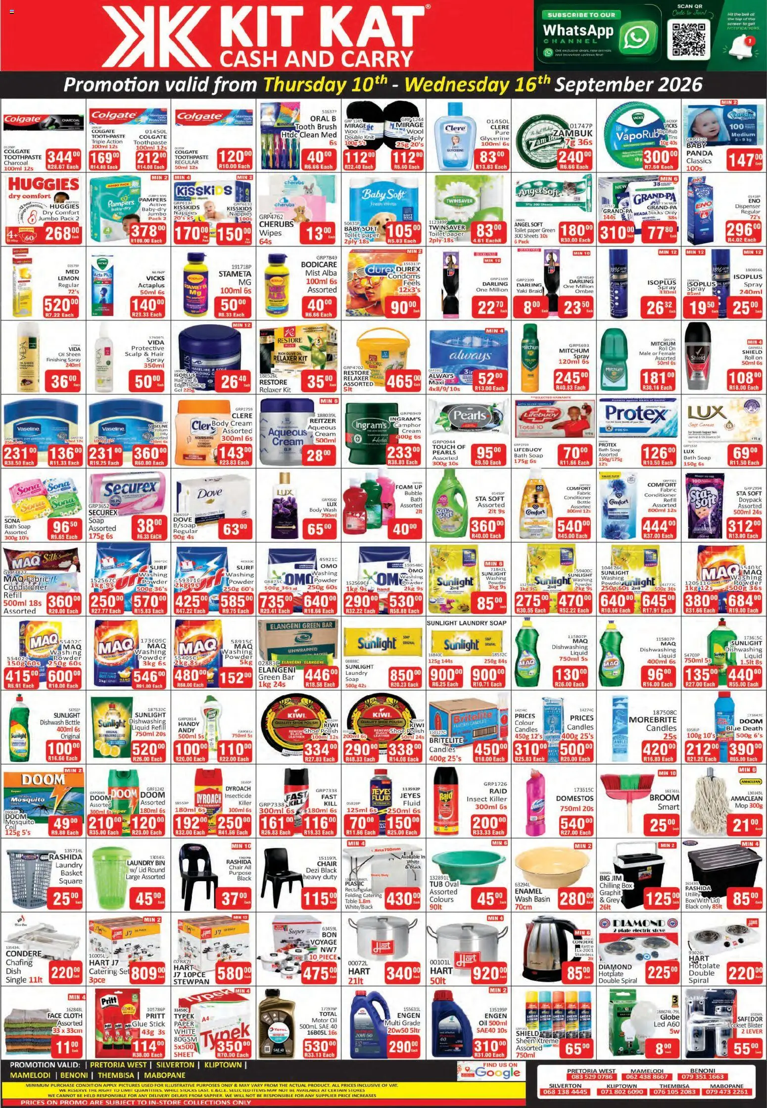 New KIT KAT Cash & Carry catalogue – valid from 10/09/2026 | Page: 3 | Products: Stove, Foam, Nappies, Relaxer