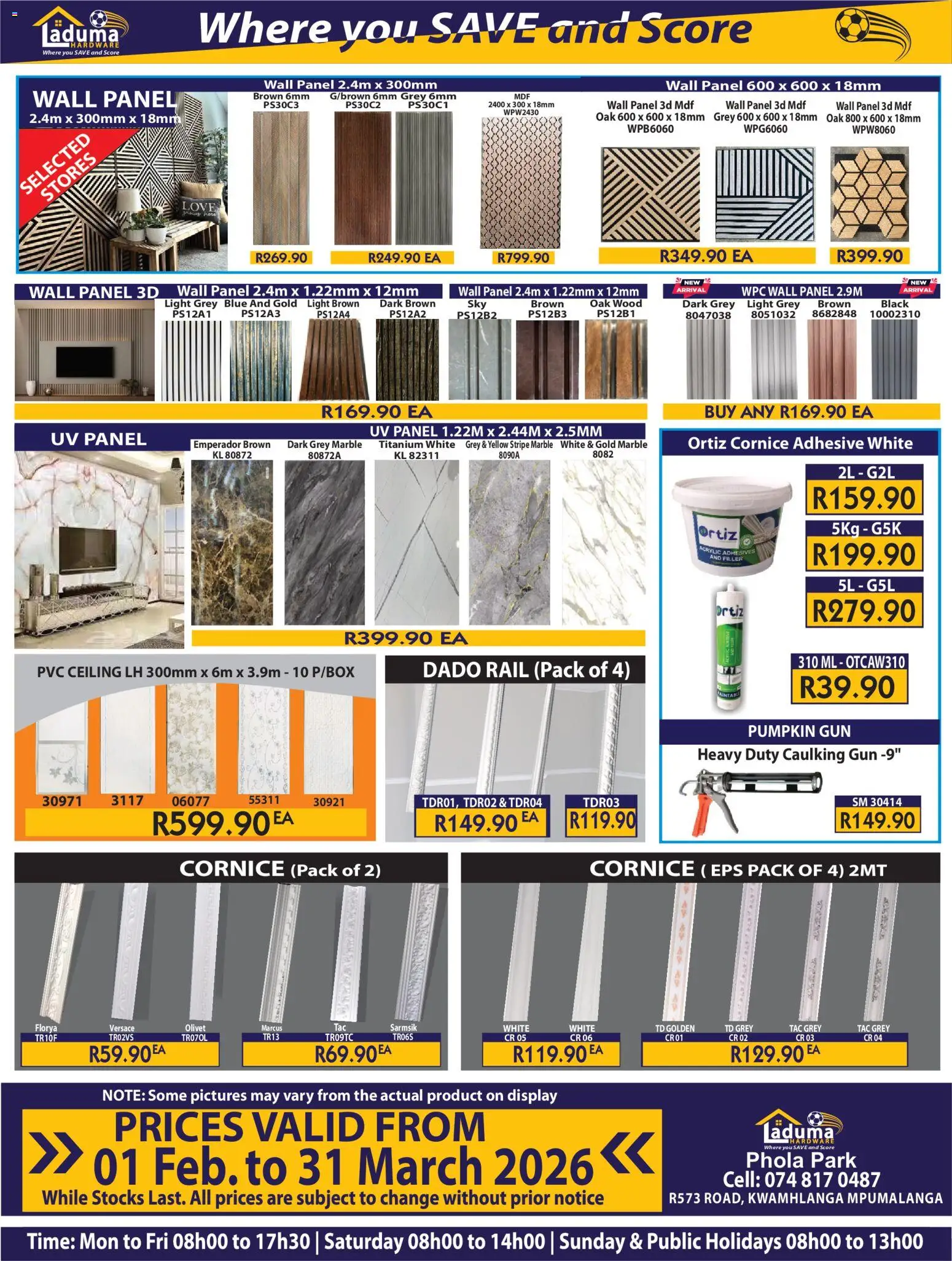 New Laduma Hardware catalogue – valid from 01/02/2026 | Page: 16 | Products: Light, Adhesive