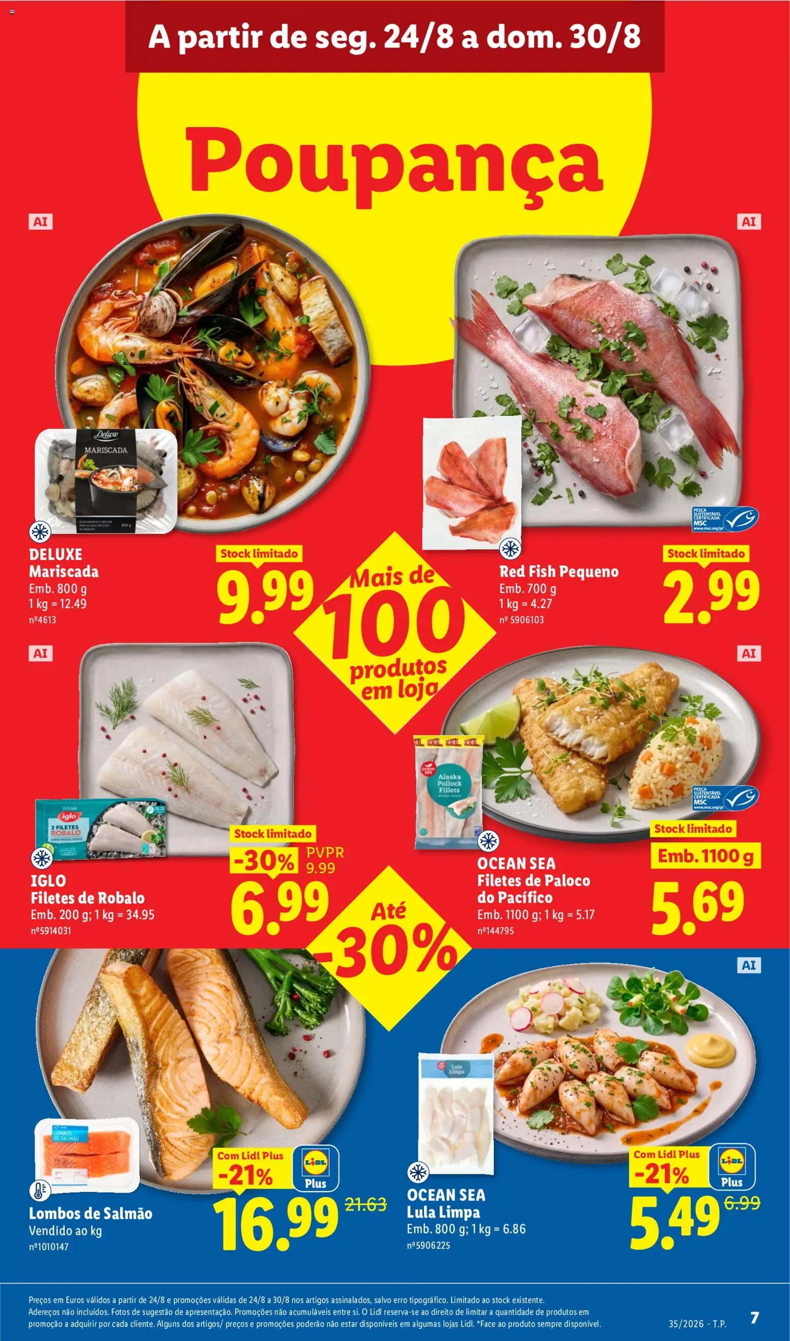 Lidl folheto │ válido de 24/08/2026 | Página: 7 | Produtos: Salmão