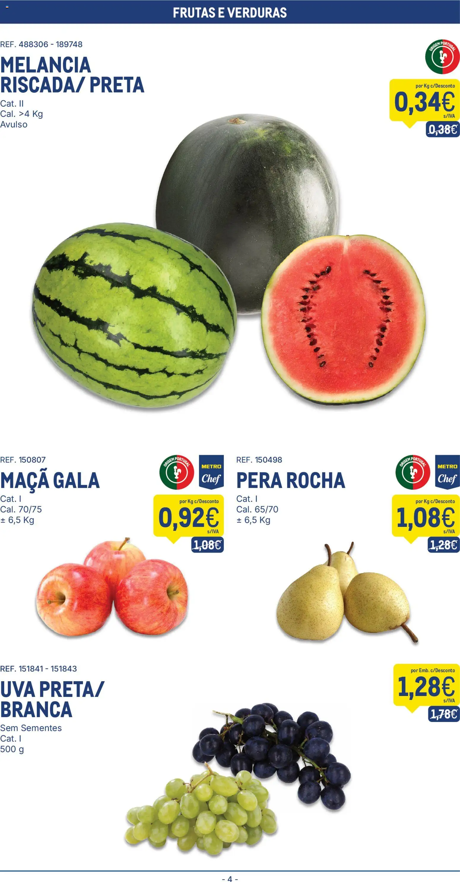Makro folheto │ válido de 08/09/2026 | Página: 4 | Produtos: Frutas, Maça, Melancia