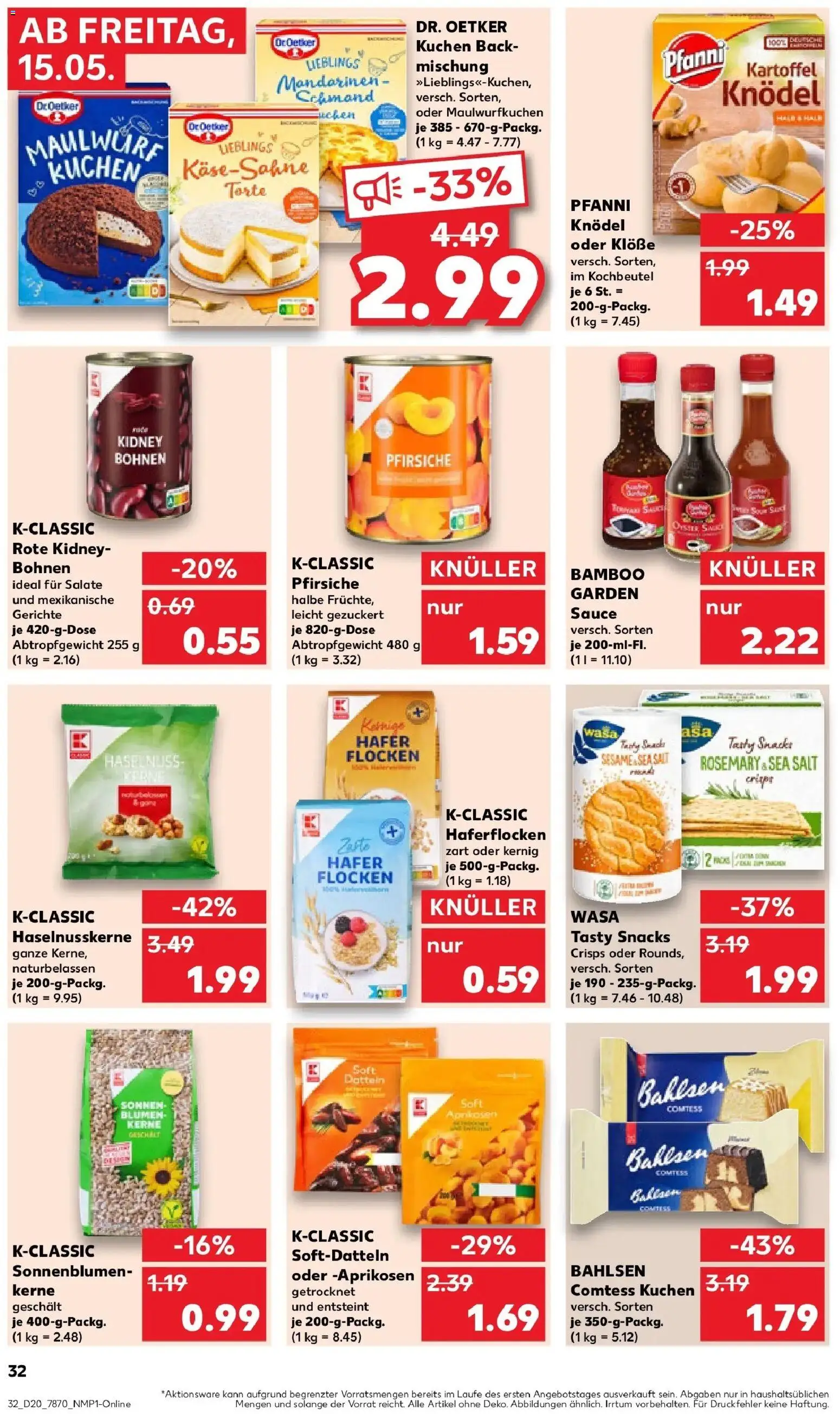 Kaufland Prospekt Waldshut-Tiengen	 – gültig ab 10.05.2026 | Seite: 39 | Produkte: Blumen, Mandarinen, Kuchen, Flocken
