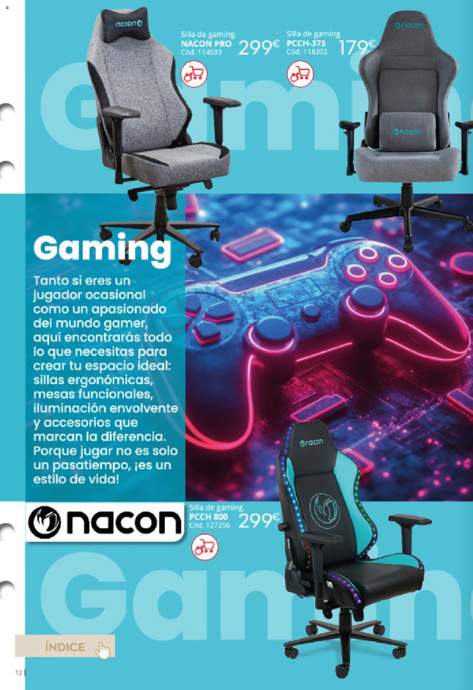 Conforama Despachos for all │ válido desde el 12/08/2026 | Página: 12 | Productos: Jugador, Iluminación, Silla