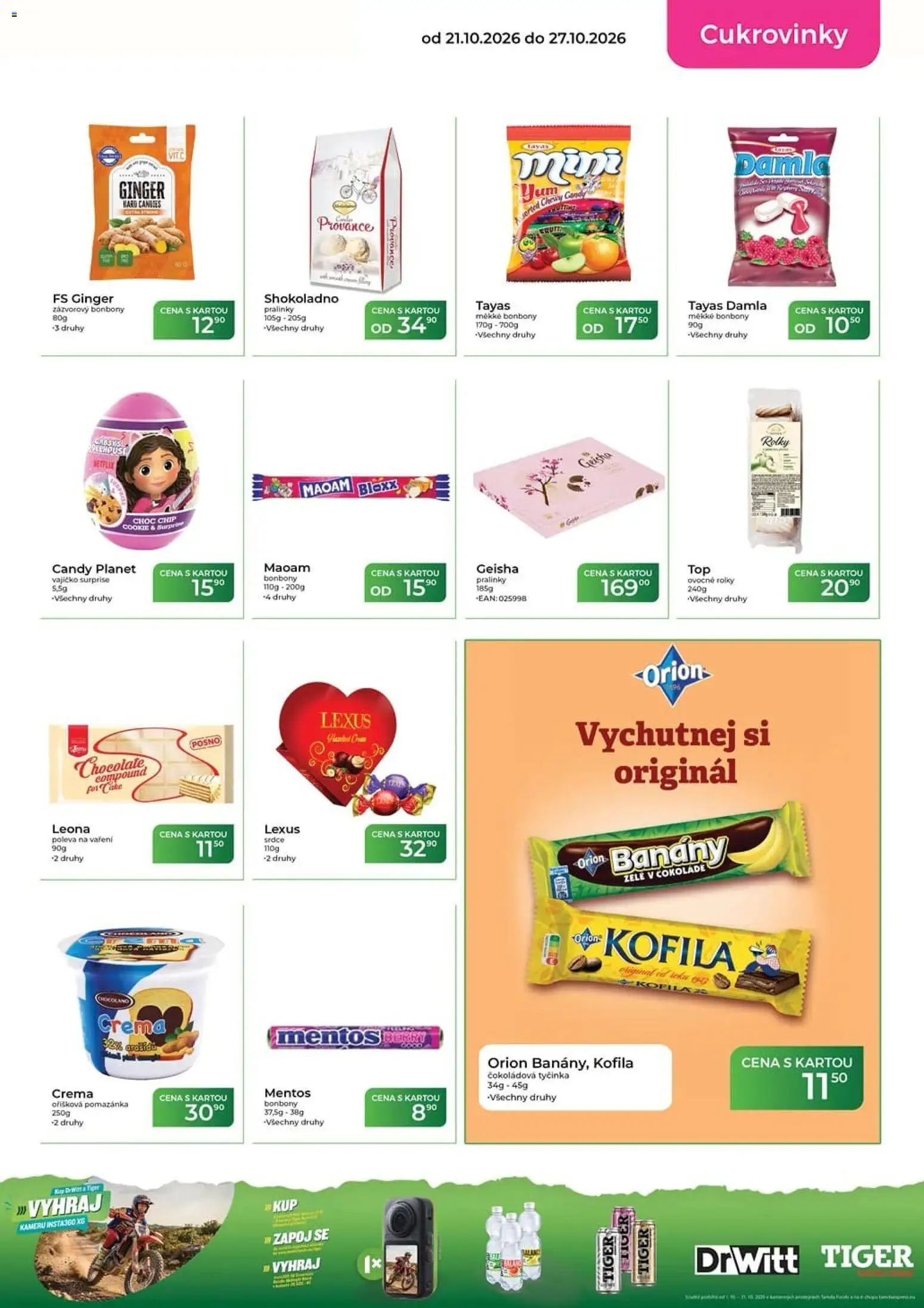 Tamda Foods leták od 21.10.2026 | Strana: 27 | Produkty: Bonbóny, Pomazánka, Crema, Geisha