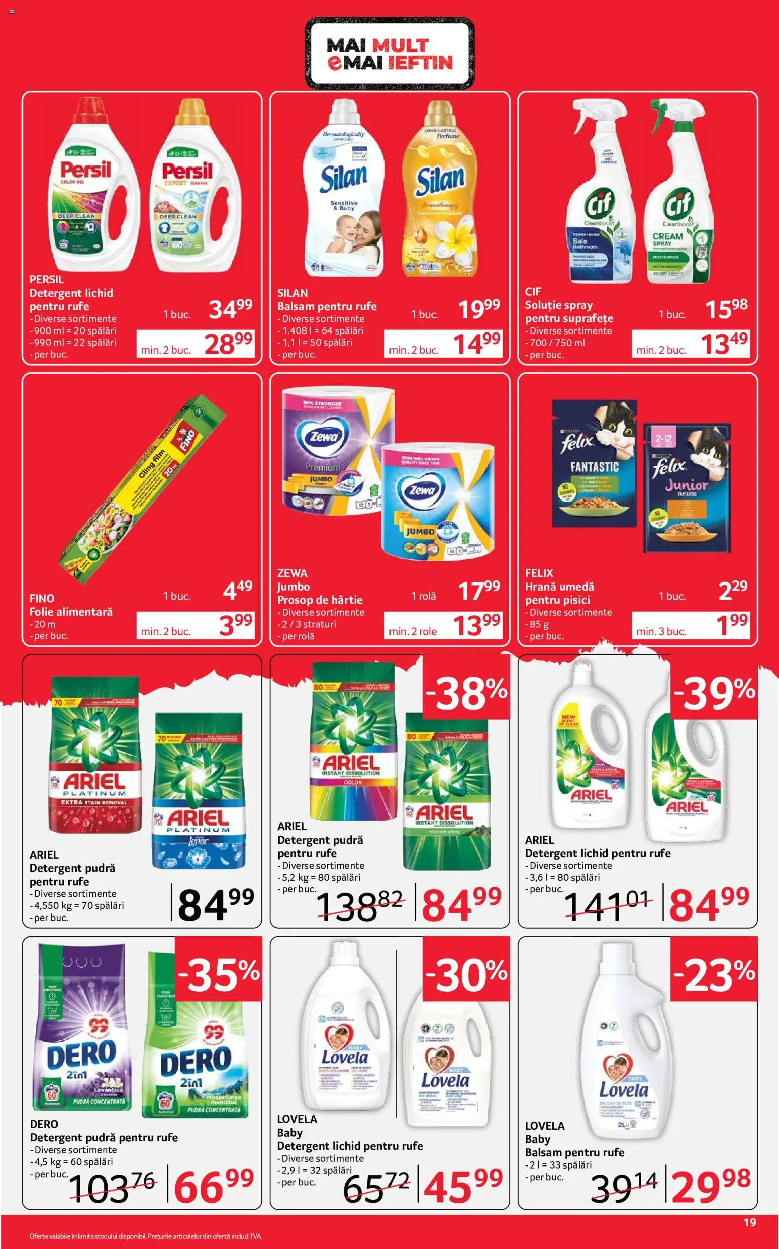 Noul catalog Selgros – valabil de la 10.07.2026 | Pagină: 19 | Produse: Pomelo, Role, Yorgan, Detergent
