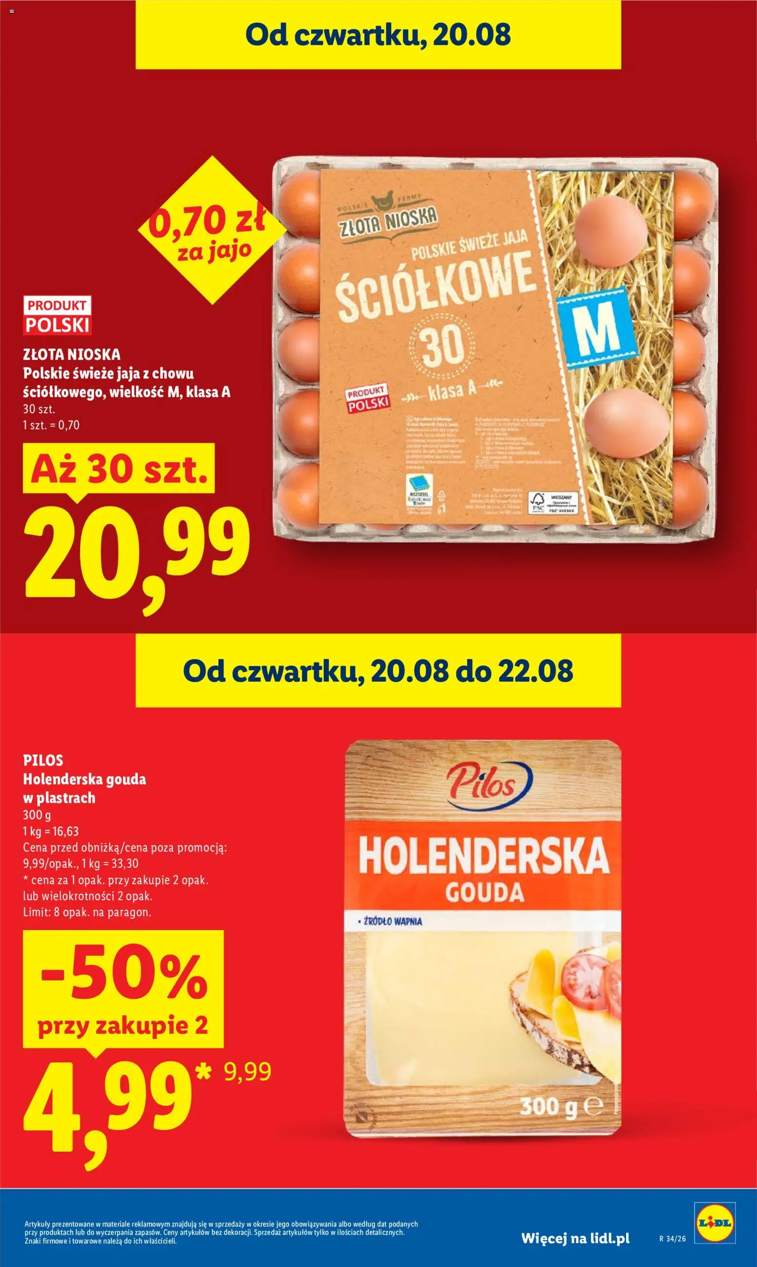 Lidl Polsko leták od 20.08.2026 | Strana: 13 | Produkty: Gouda