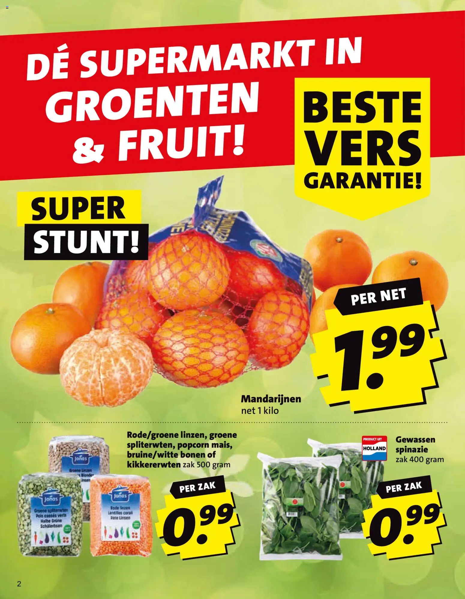 {H1} | Pagina: 2 | Producten: Zak, Kikkererwten, Bonen, Groenten