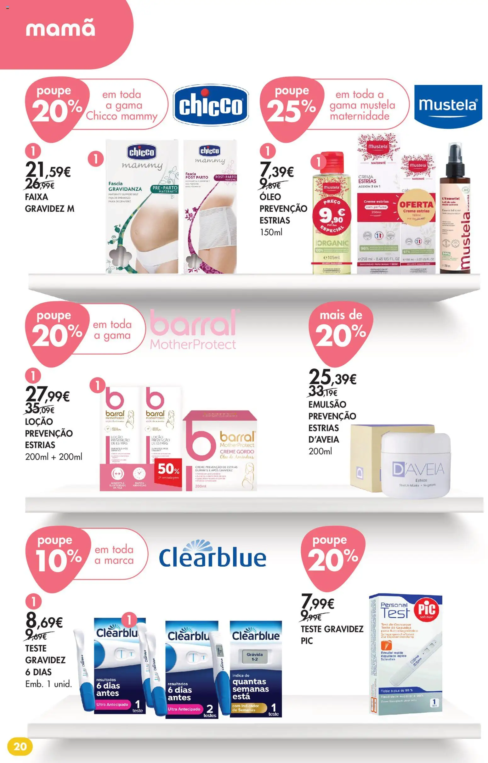 Pingo Doce folheto Bem Estar Verão 2 Lojas │ válido de 14/07/2026 | Página: 20 | Produtos: Aveia, Perfume, Teste de gravidez, Óleo
