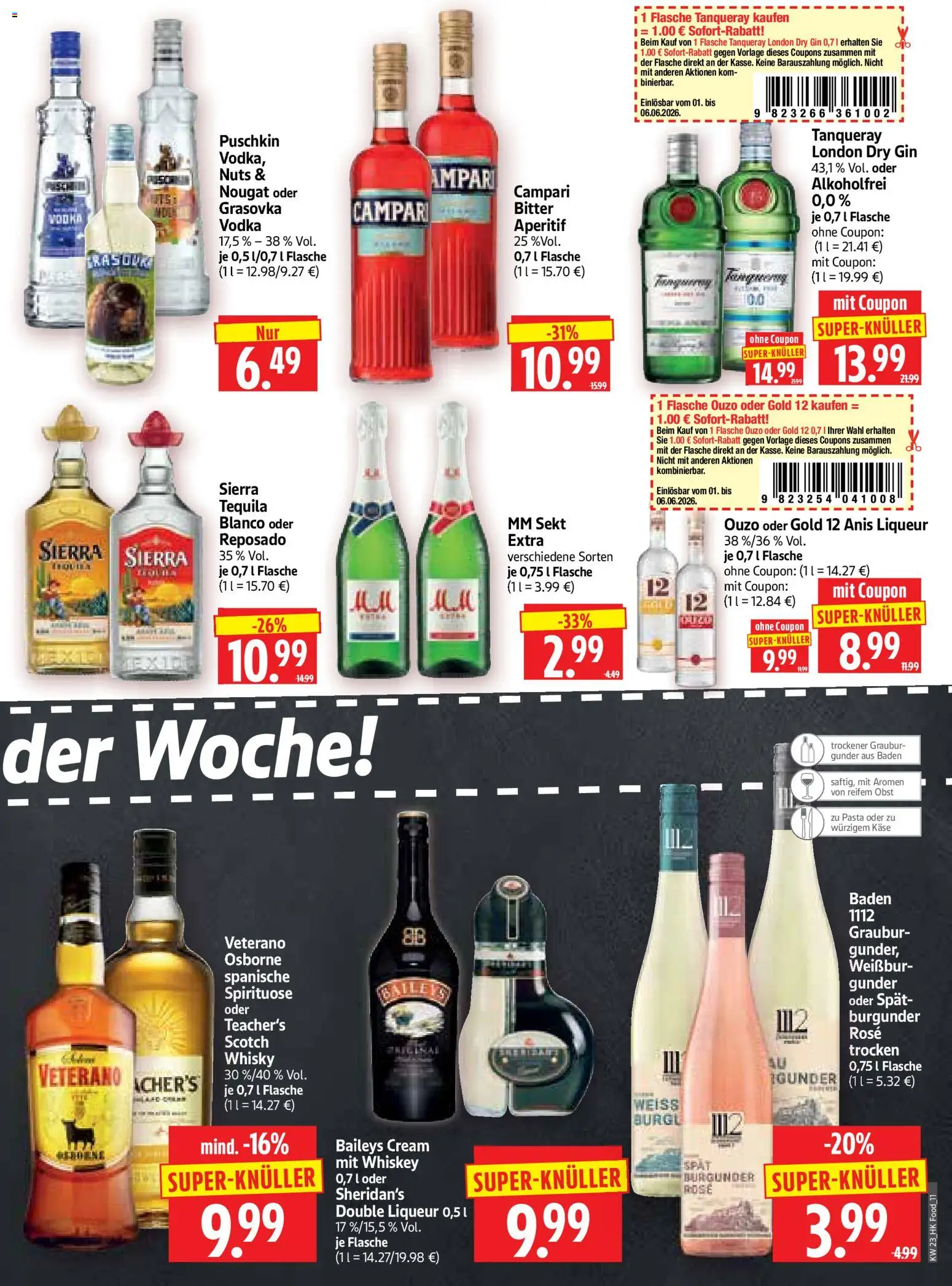 HERKULES Prospekt – gültig ab 01.06.2026 | Seite: 11 | Produkte: Käse, Obst, Vodka, Gin