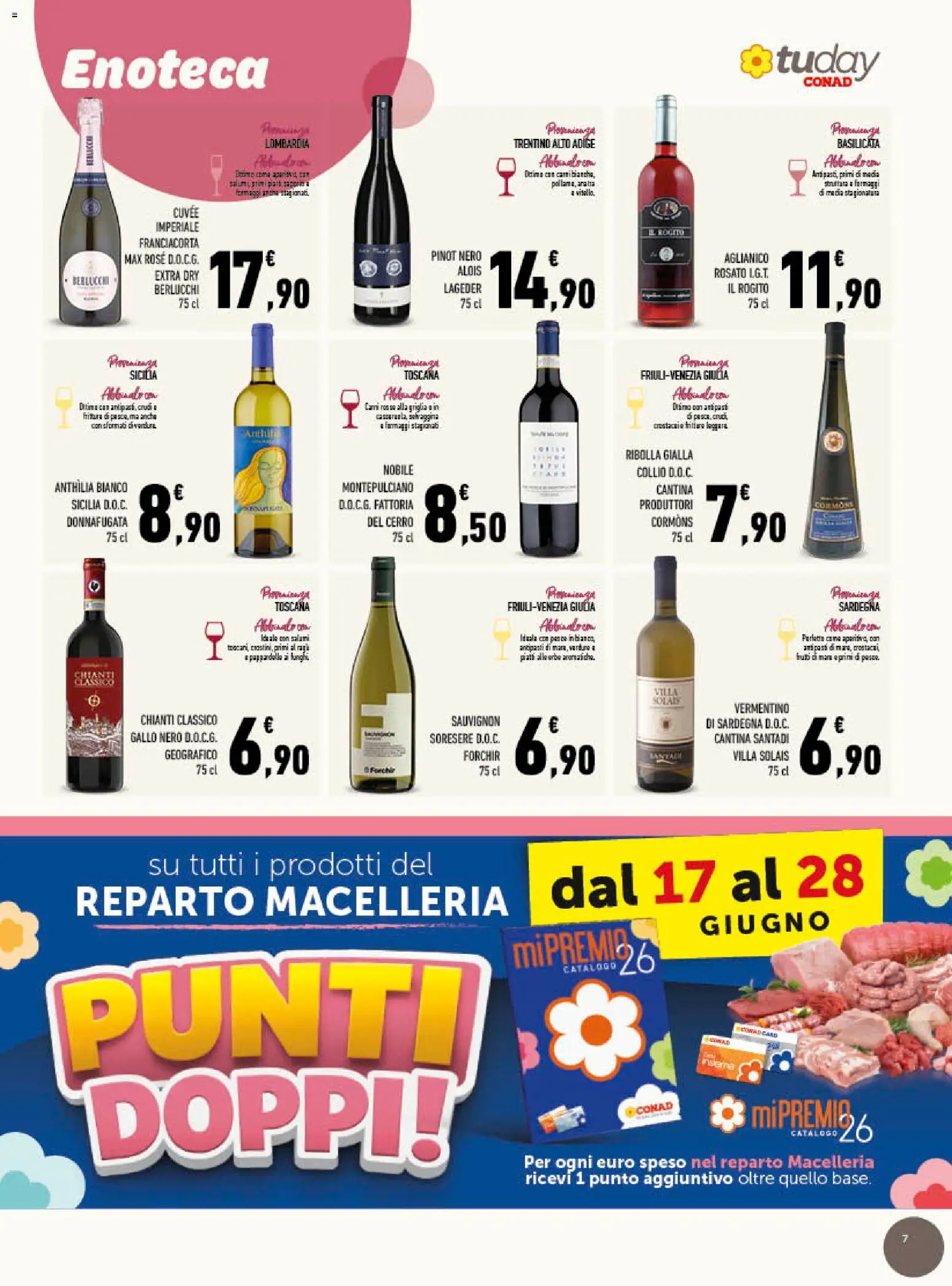 Volantino Conad del 17.06.2026 | Pagina: 7 | Prodotti: Verdure, Funghi, Enoteca, Griglia