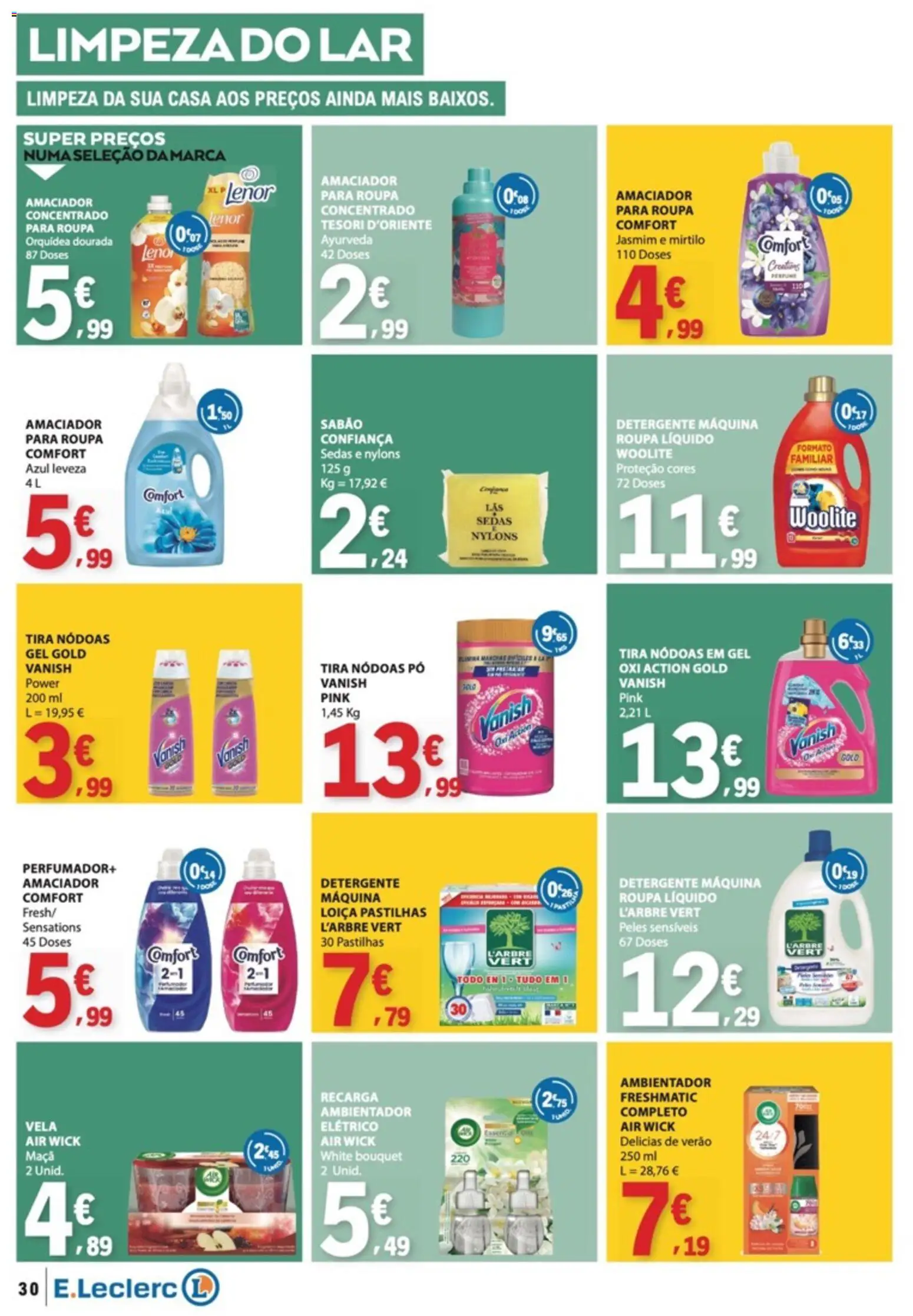 E.Leclerc folheto │ válido de 01/10/2026 | Página: 30 | Produtos: Dourada, Pó, Orquídea, Ambientador