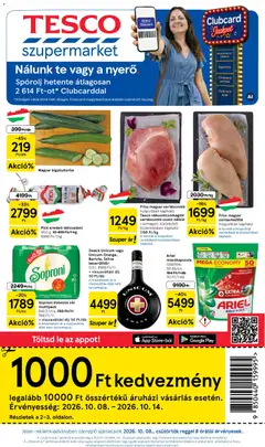 Tesco Szupermarket akciós újság - amely érvényes a következő dátumtól: 2026.10.08.
