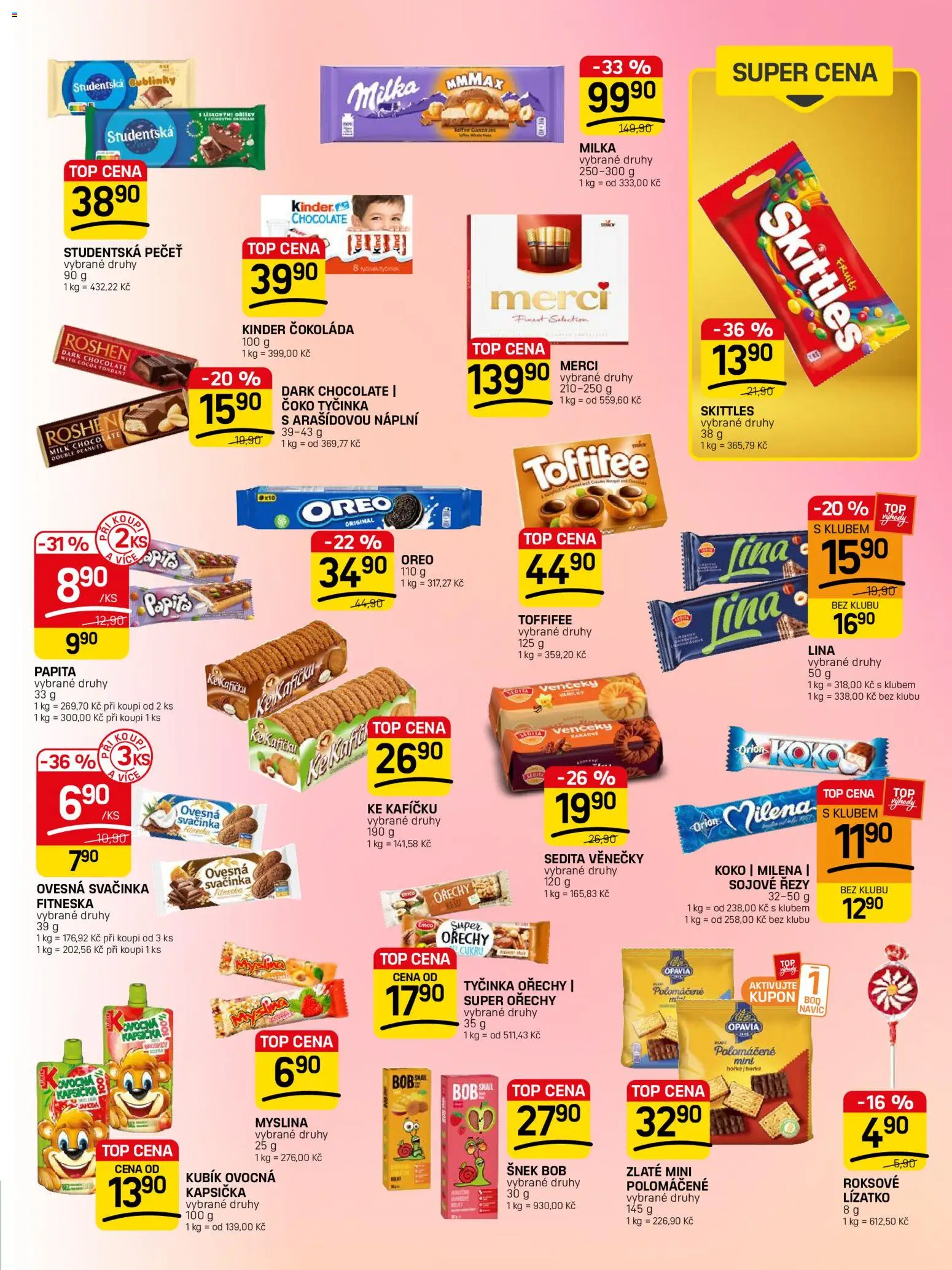 Flop leták - FlopTop od 07.10.2026 | Strana: 9 | Produkty: Finest, Kinder čokoláda, Ořechy, Oreo